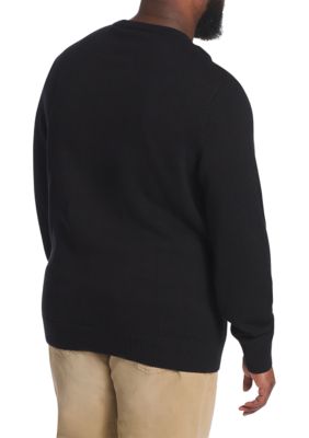 Big & Tall Classic Cotton Crew Neck Long Sleeve Pullover