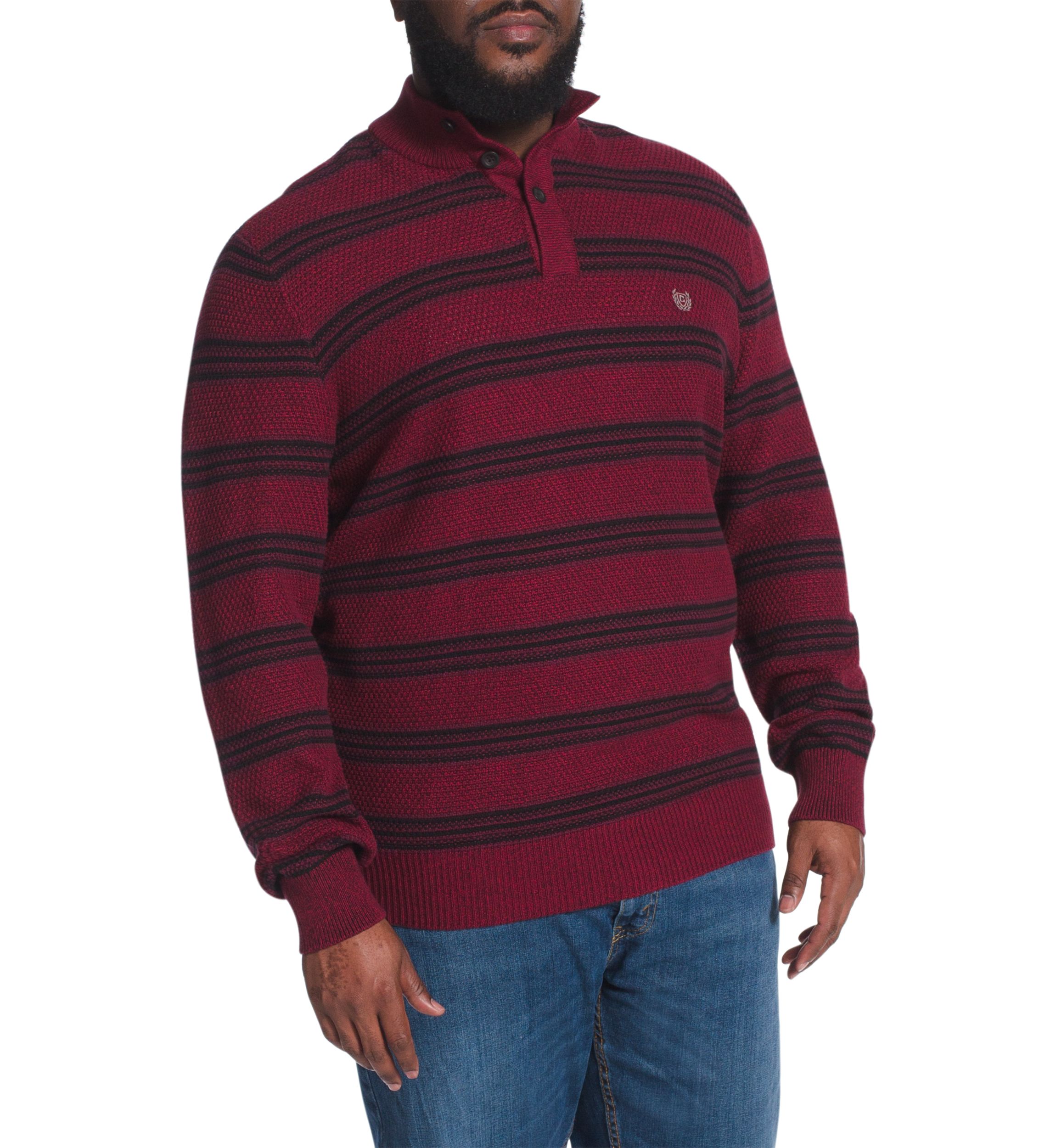 Big & Tall Classic Cotton Mock Neck Pullover 