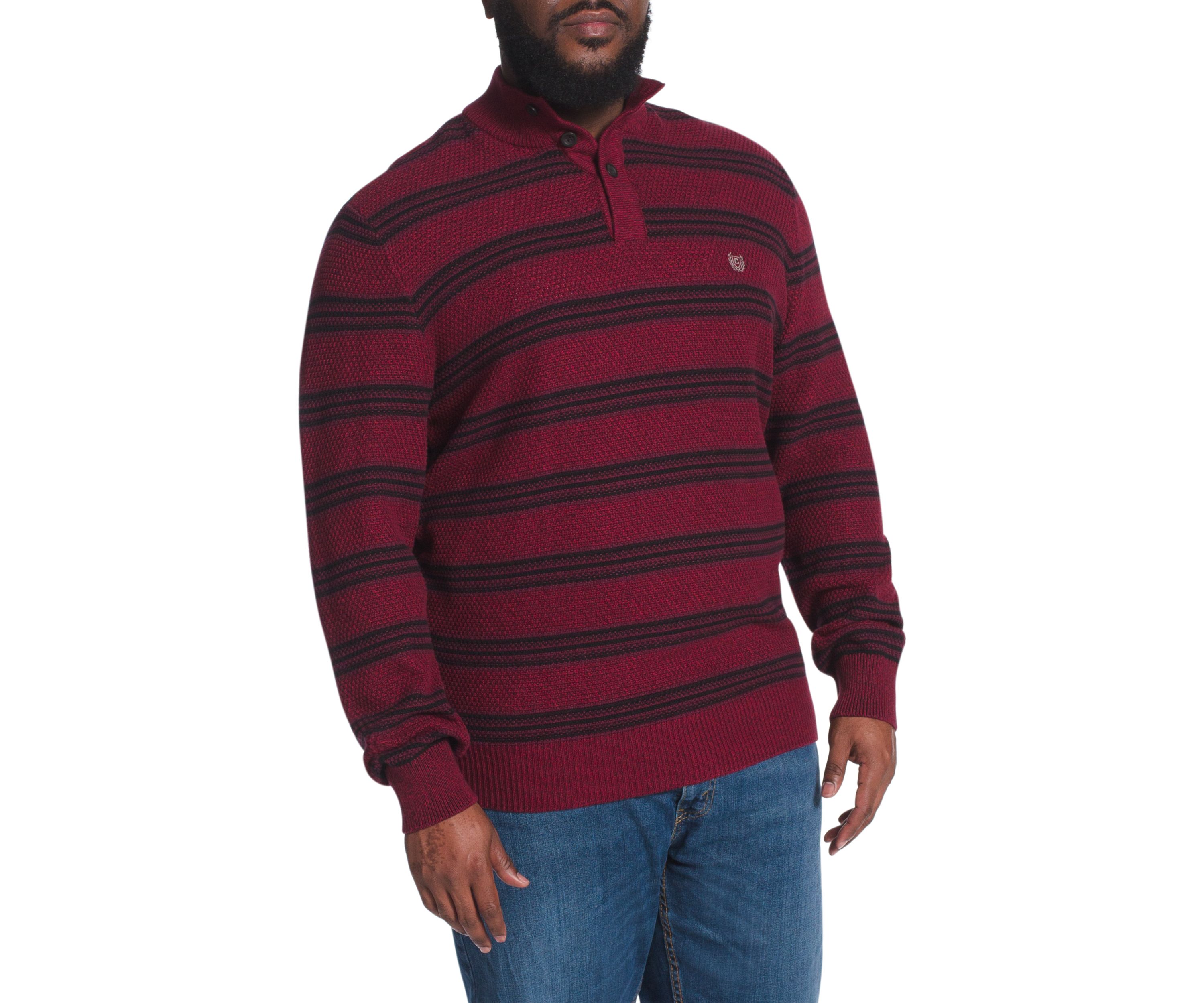 Big & Tall Classic Cotton Mock Neck Pullover 