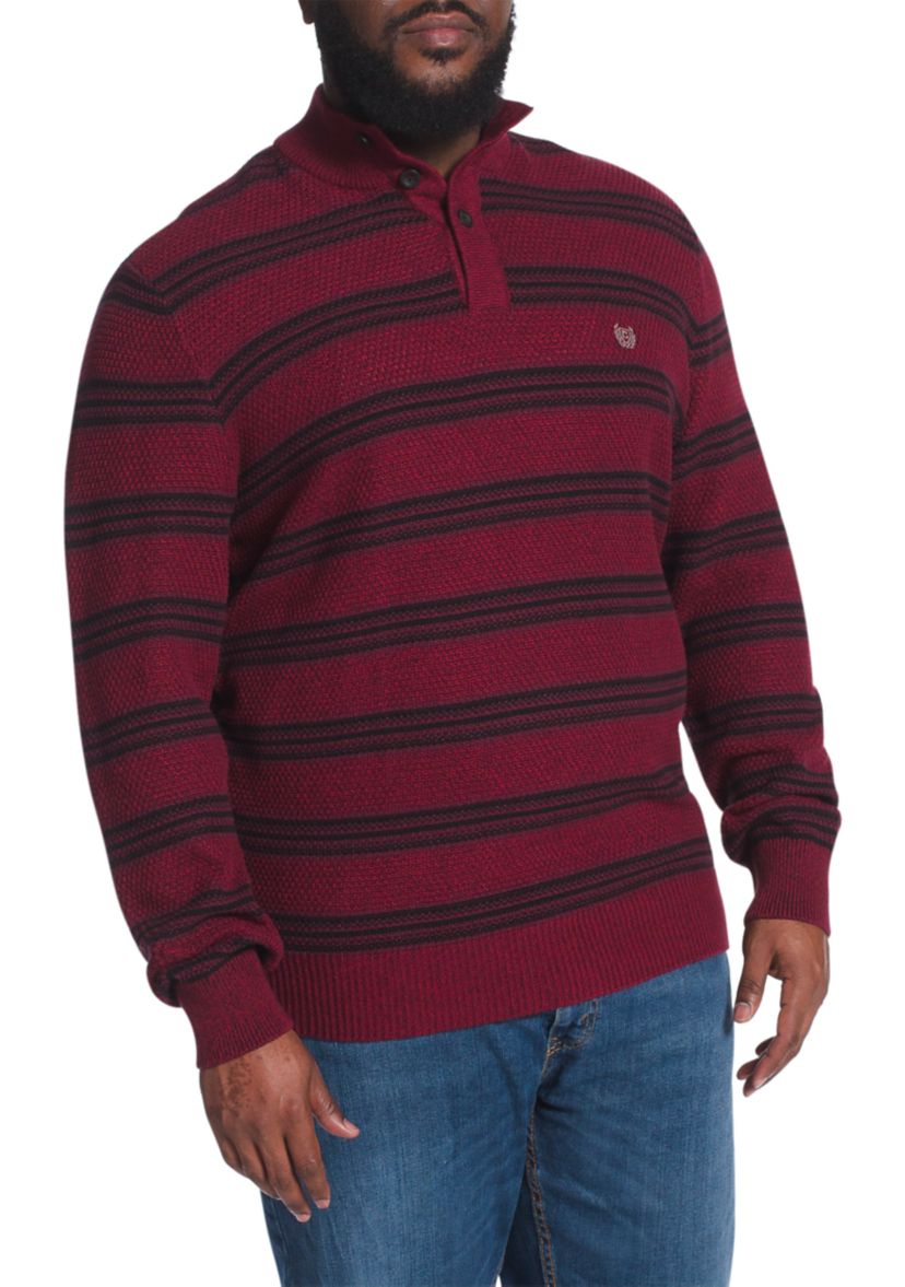 Big & Tall Classic Cotton Mock Neck Pullover 