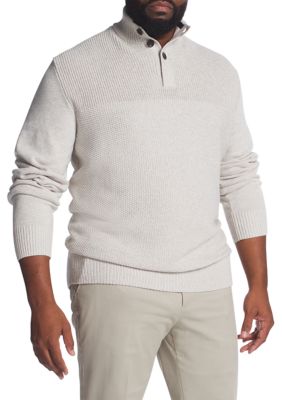 Big & Tall  Mock Neck Pullover Sweater