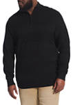 Big & Tall Mock Neck Pullover Sweater