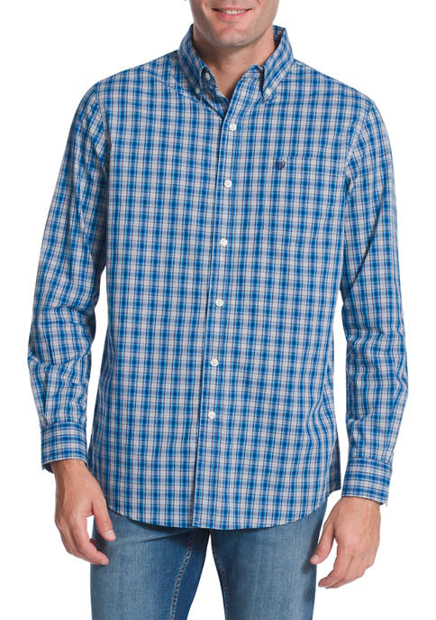 Chaps Long Sleeve Stretch Easy Care Woven Shirt