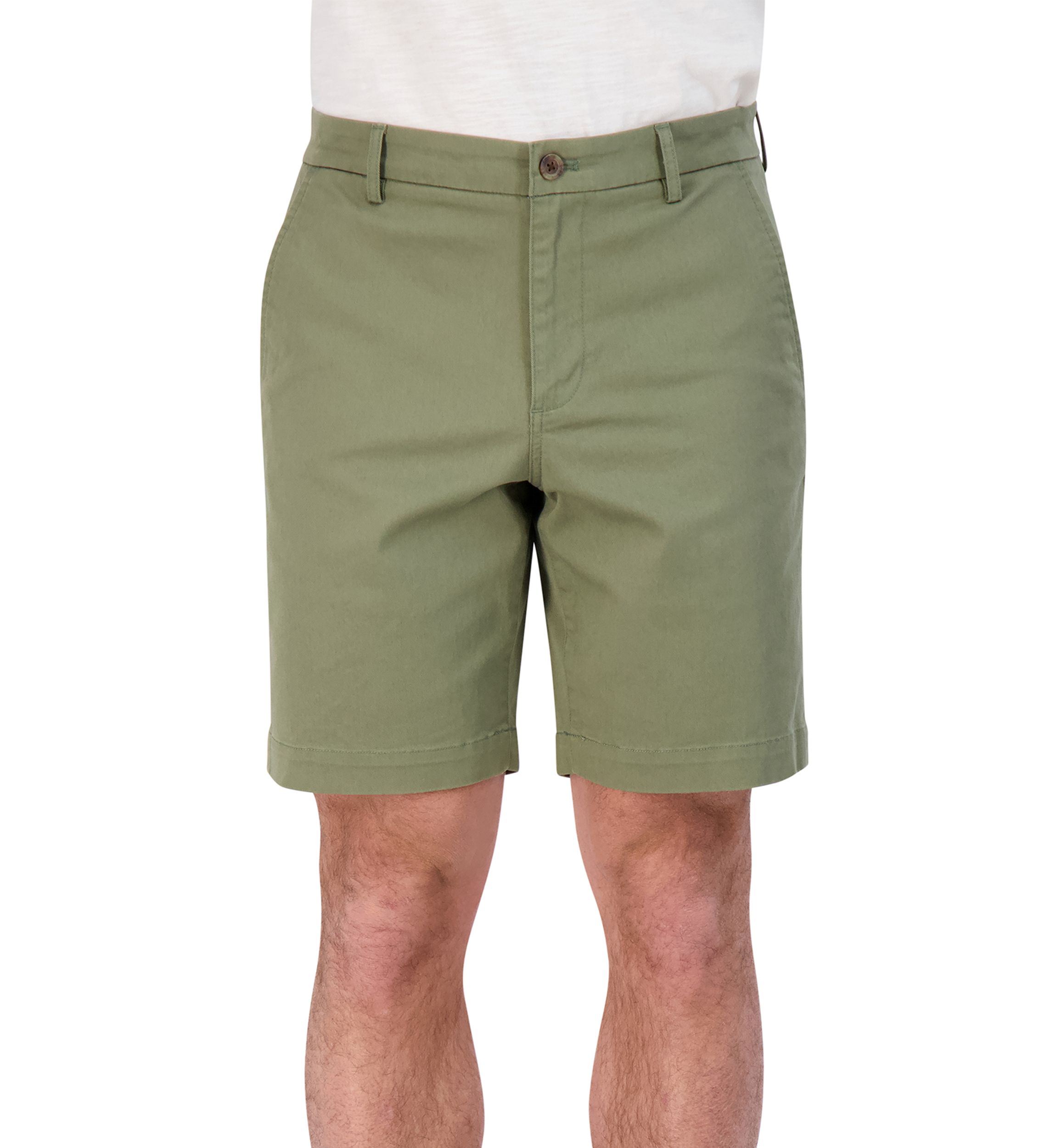 9" Coastland Wash Stretch Flat Front Shorts 