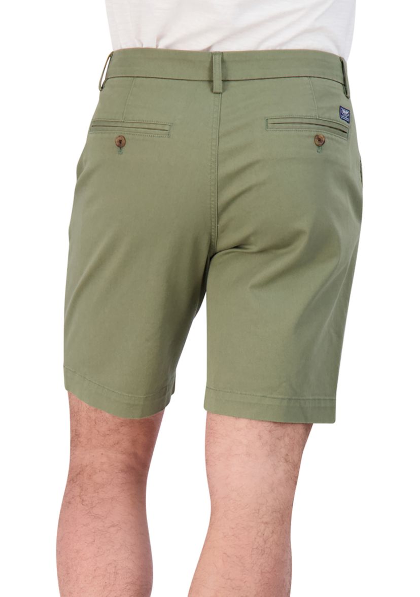 9" Coastland Wash Stretch Flat Front Shorts 