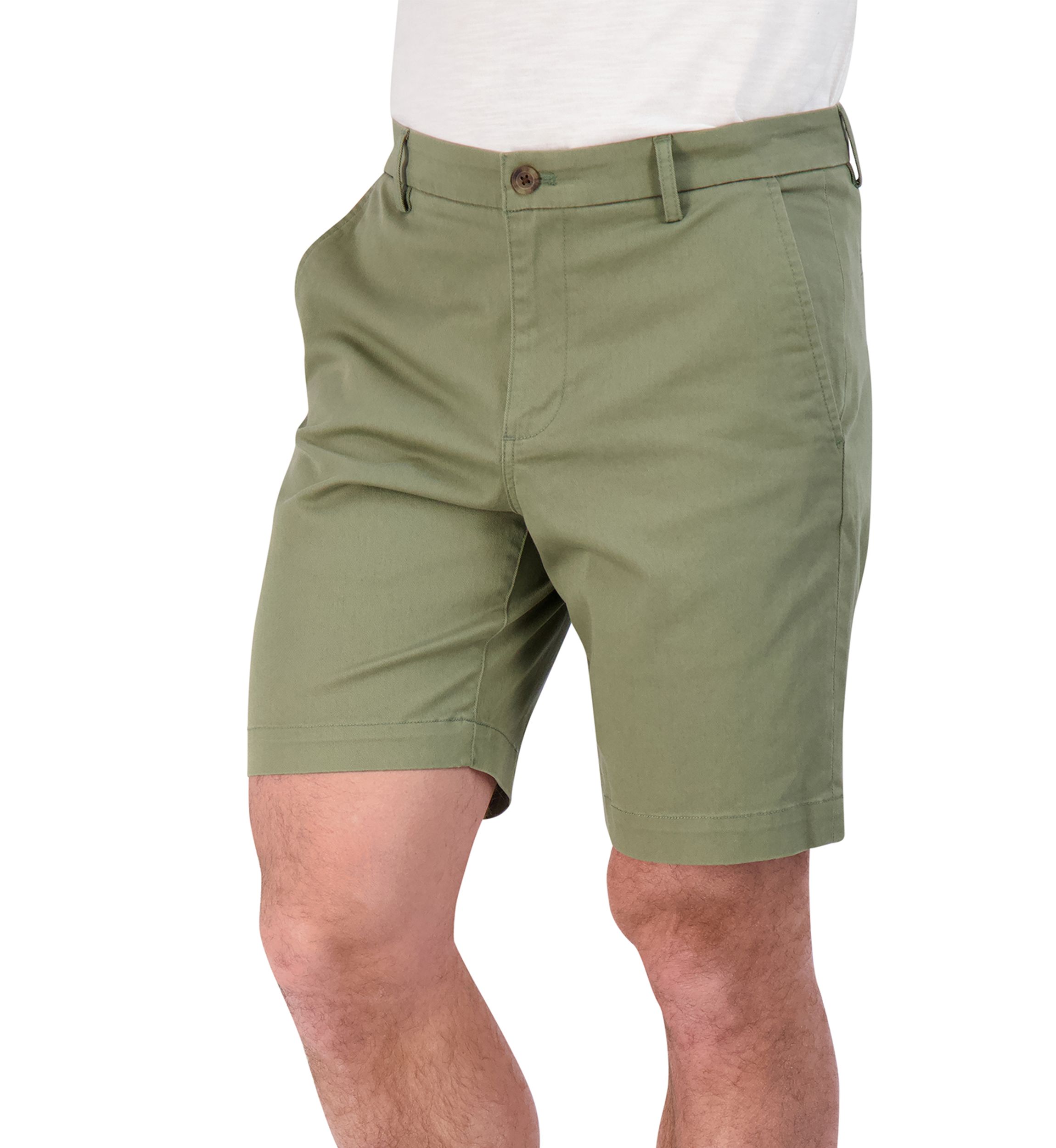 9" Coastland Wash Stretch Flat Front Shorts 