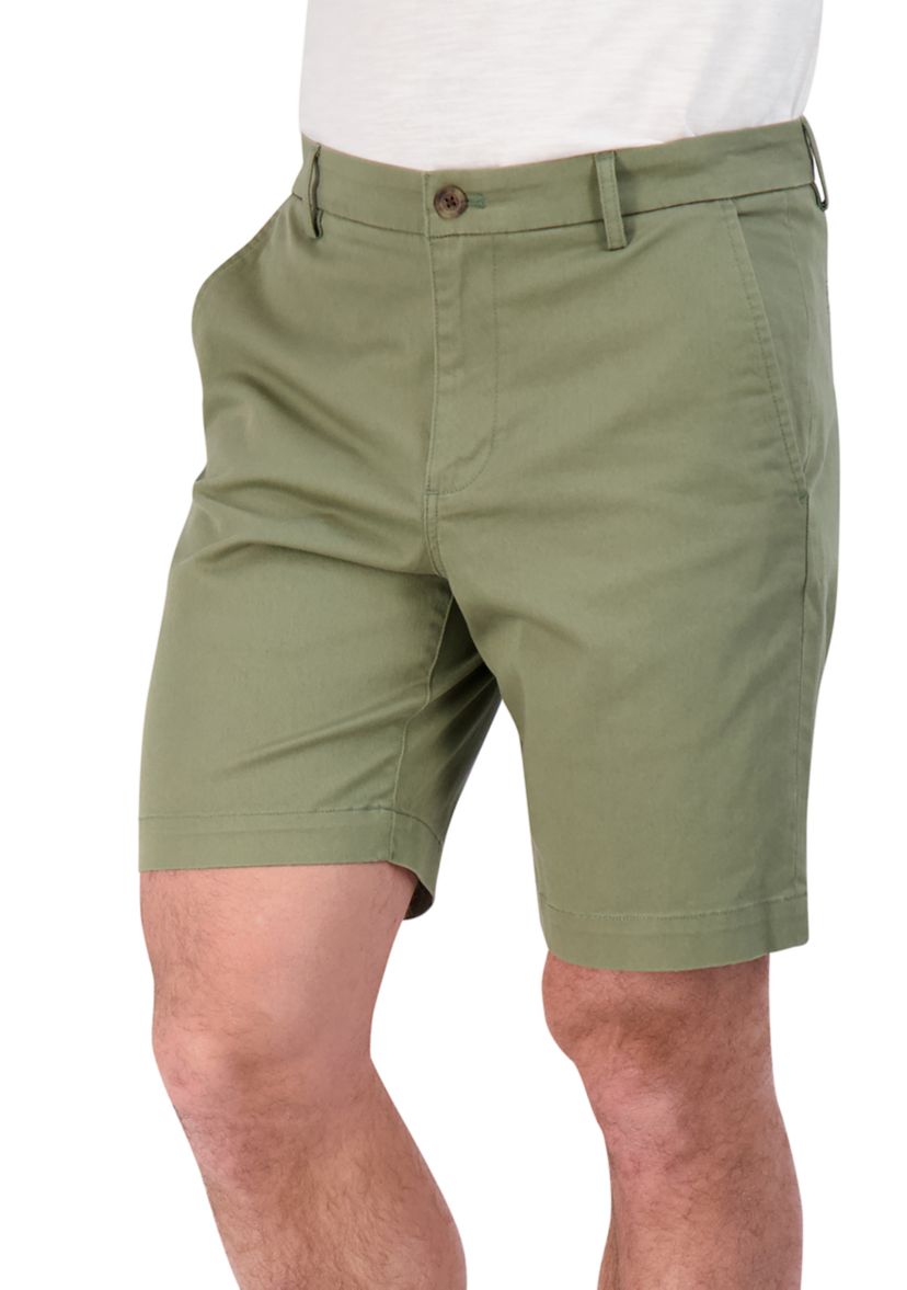 9" Coastland Wash Stretch Flat Front Shorts 