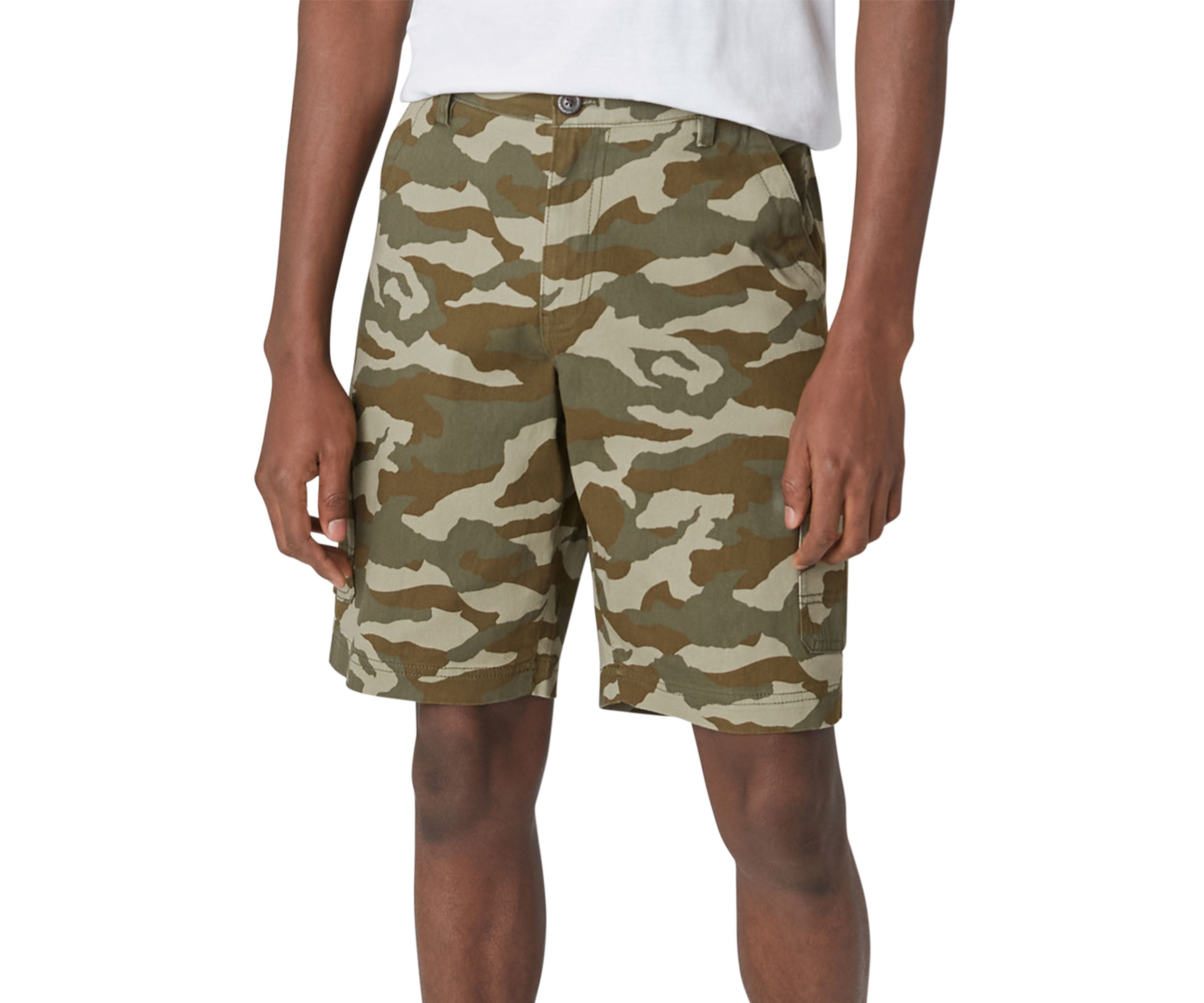 Brushed Stretch Twill Cargo Shorts 