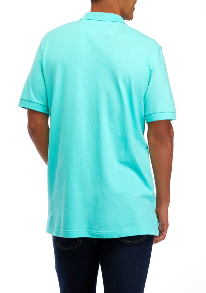 Short Sleeve Pique Solid Polo Shirt