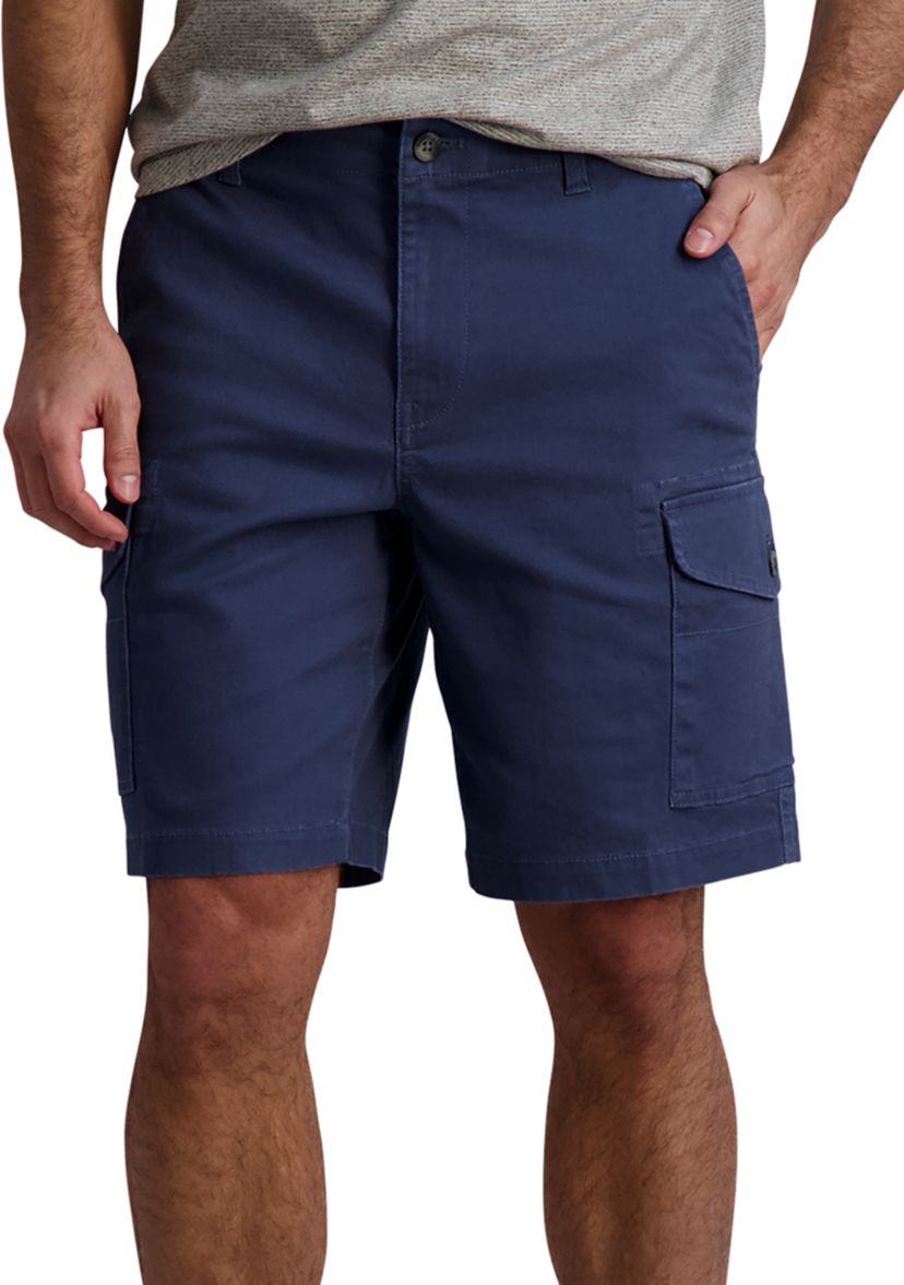 9" Flat Front Stretch Shorts
