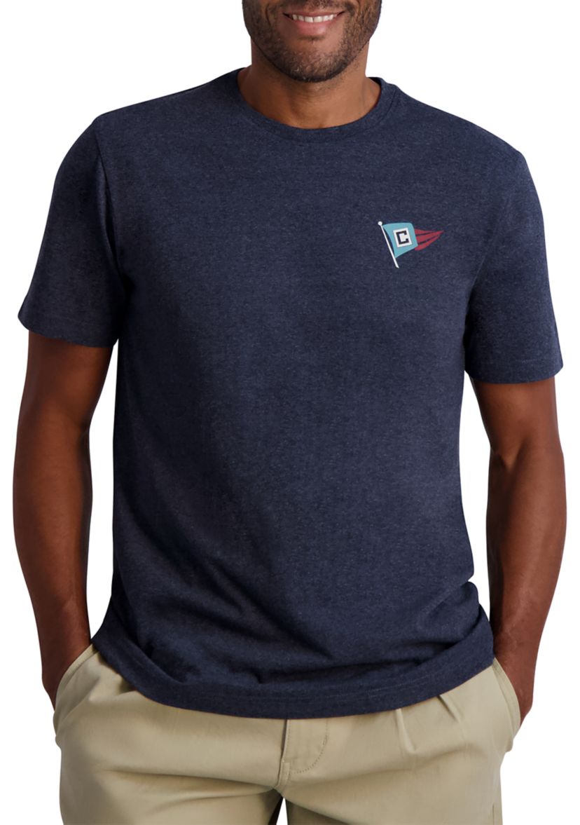 Short Sleeve Graphic T-Shirt - Navy Yachting 