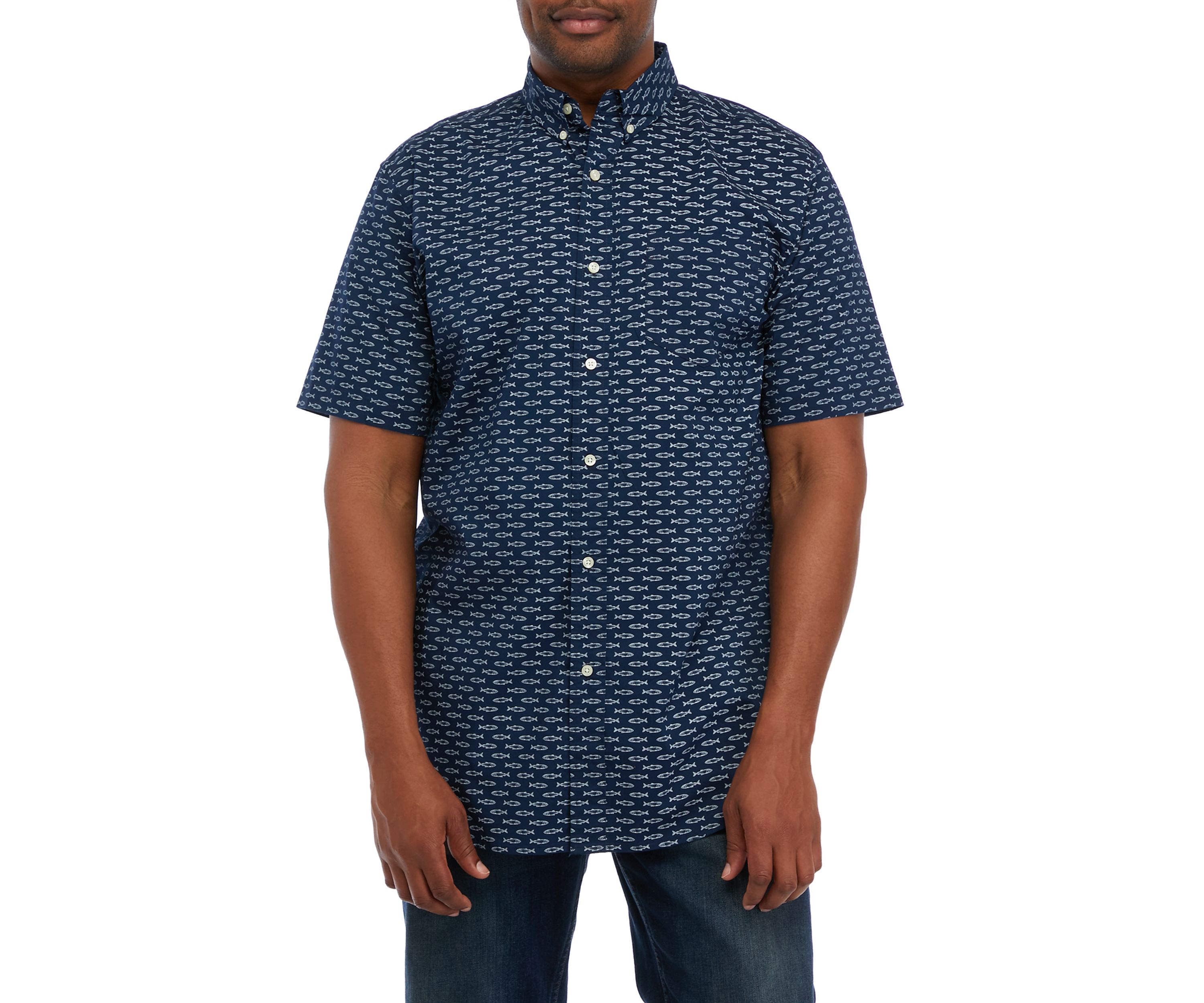 Big & Tall Sustainable Short Sleeve Printed Shirt