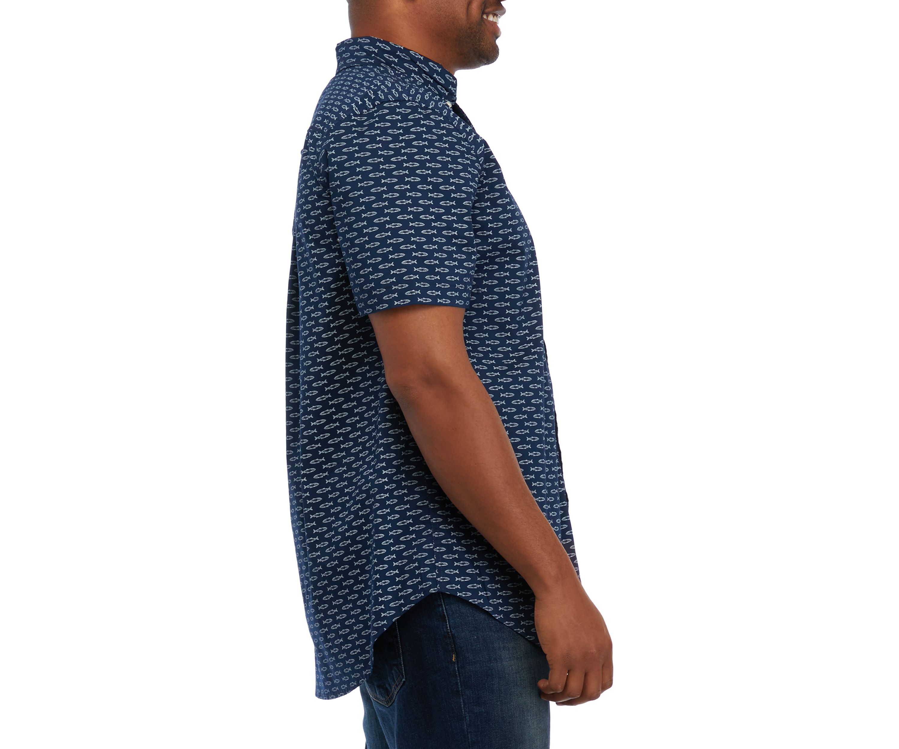 Big & Tall Sustainable Short Sleeve Printed Shirt