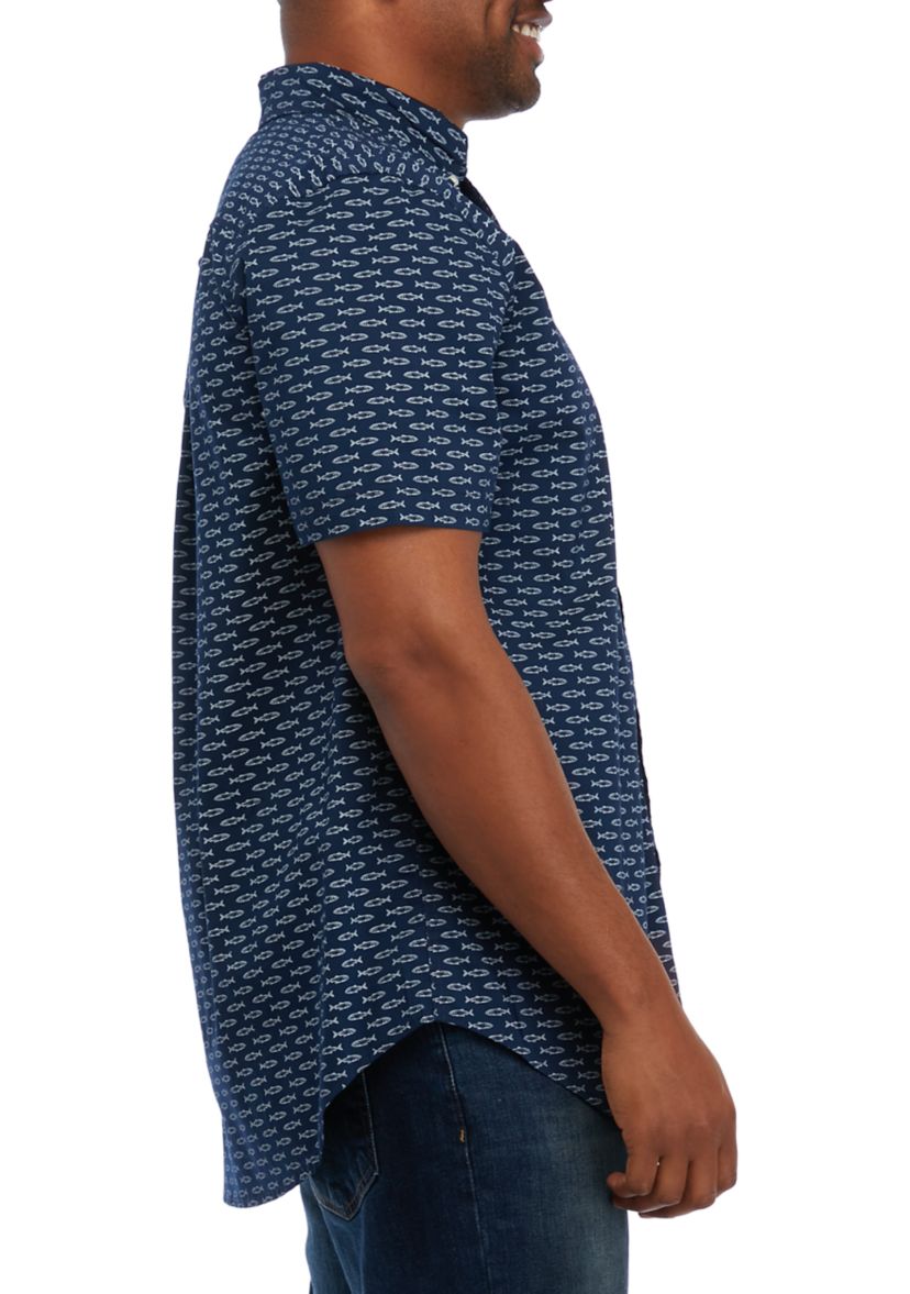 Big & Tall Sustainable Short Sleeve Printed Shirt