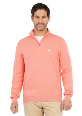 Long Sleeve Pearl Blush Solid 1/4 Zip