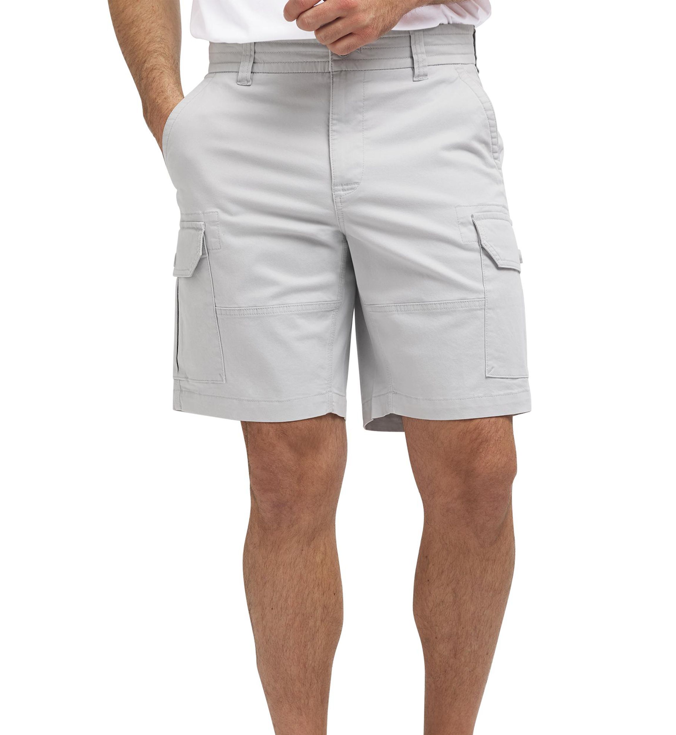 9" Stretch Twill Cargo Relaxed Shorts
