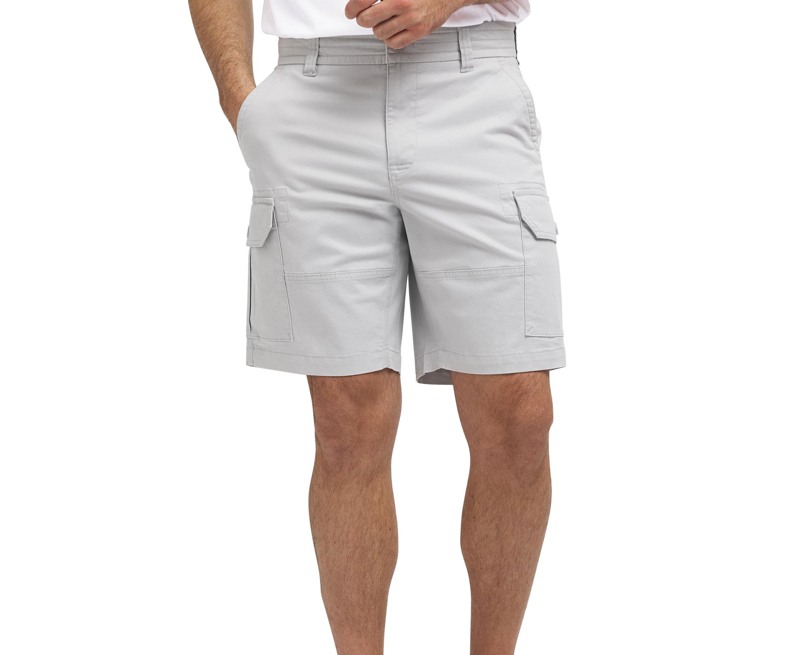 9" Stretch Twill Cargo Relaxed Shorts
