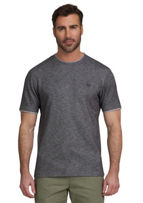 Izod men's doubler crew neck solid short sleeve tee hotsell