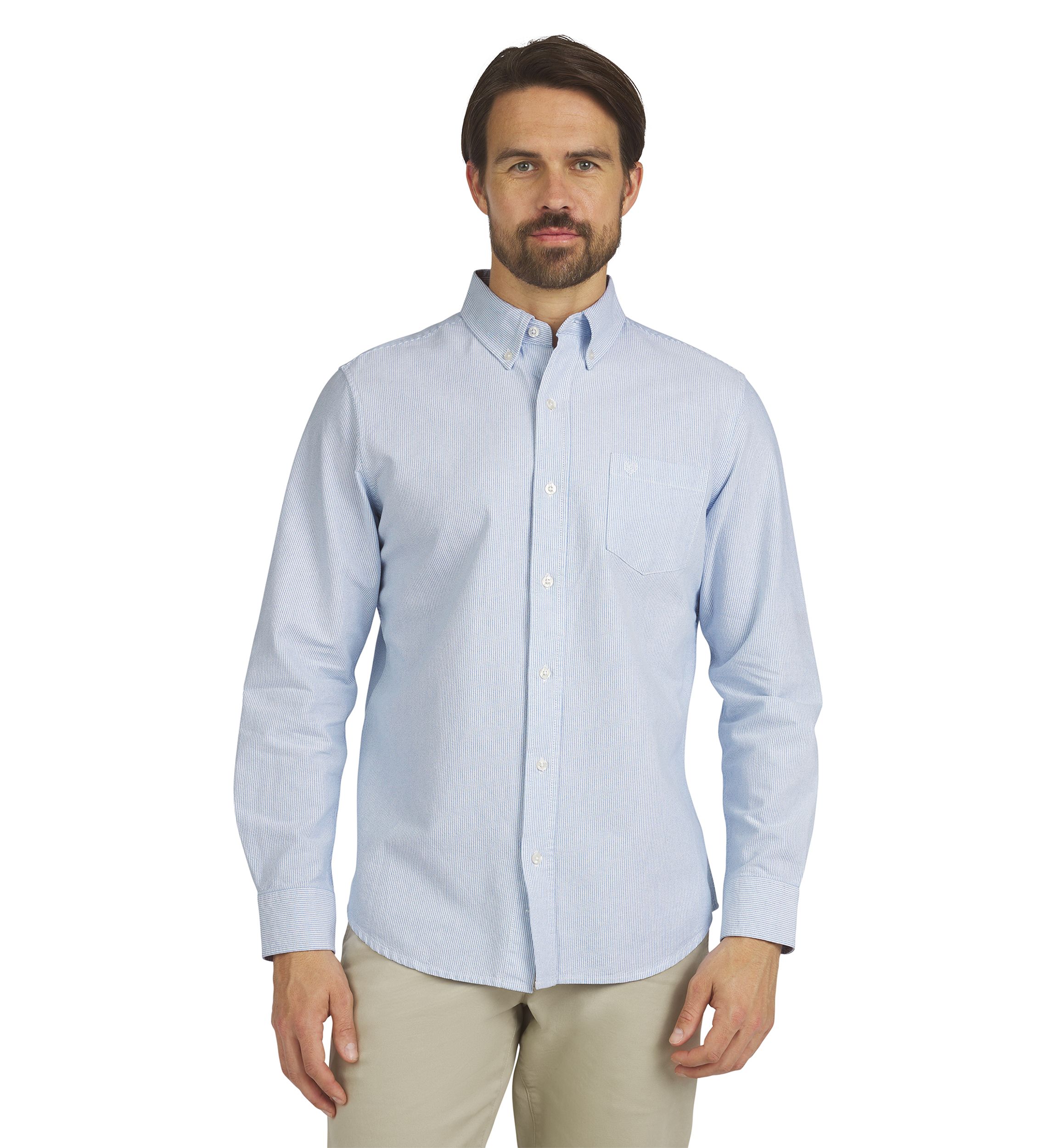 Mens Long Sleeve Oxford Shirt 