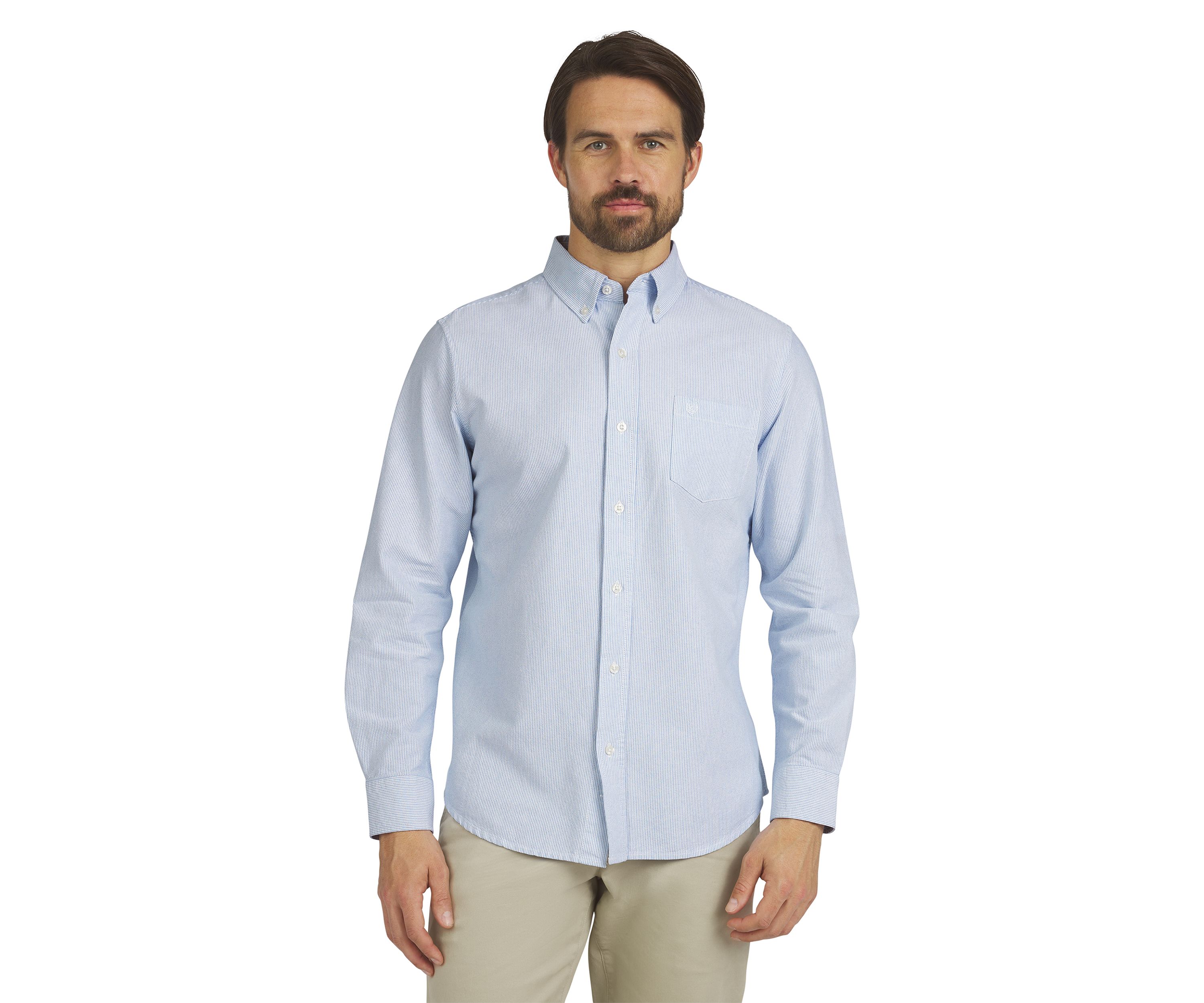 Mens Long Sleeve Oxford Shirt 