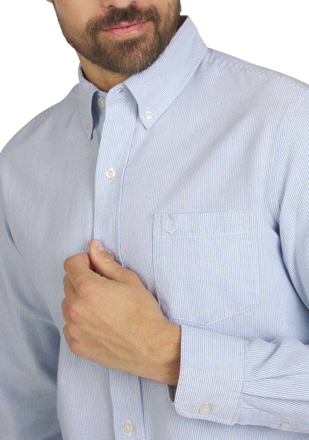 Mens Long Sleeve Oxford Shirt 
