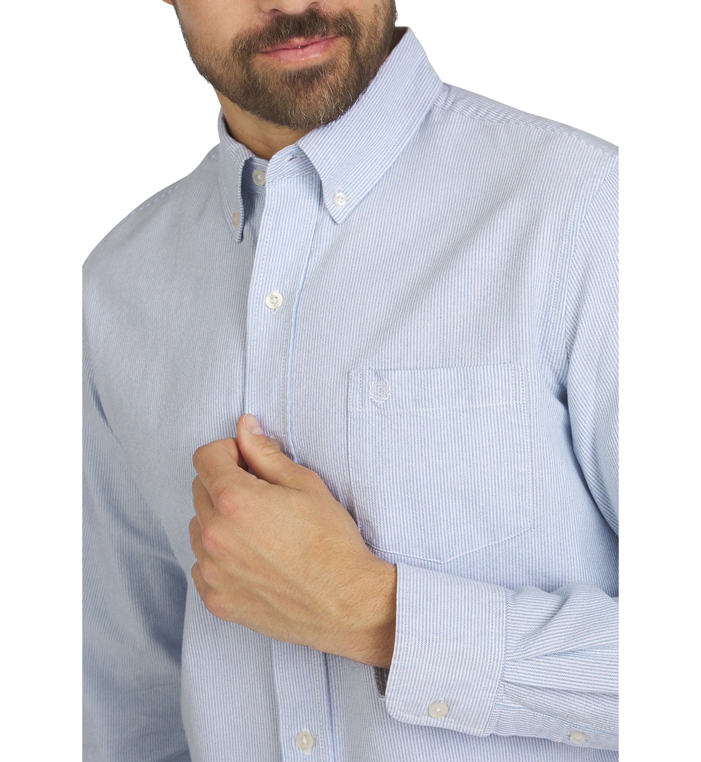 Mens Long Sleeve Oxford Shirt 