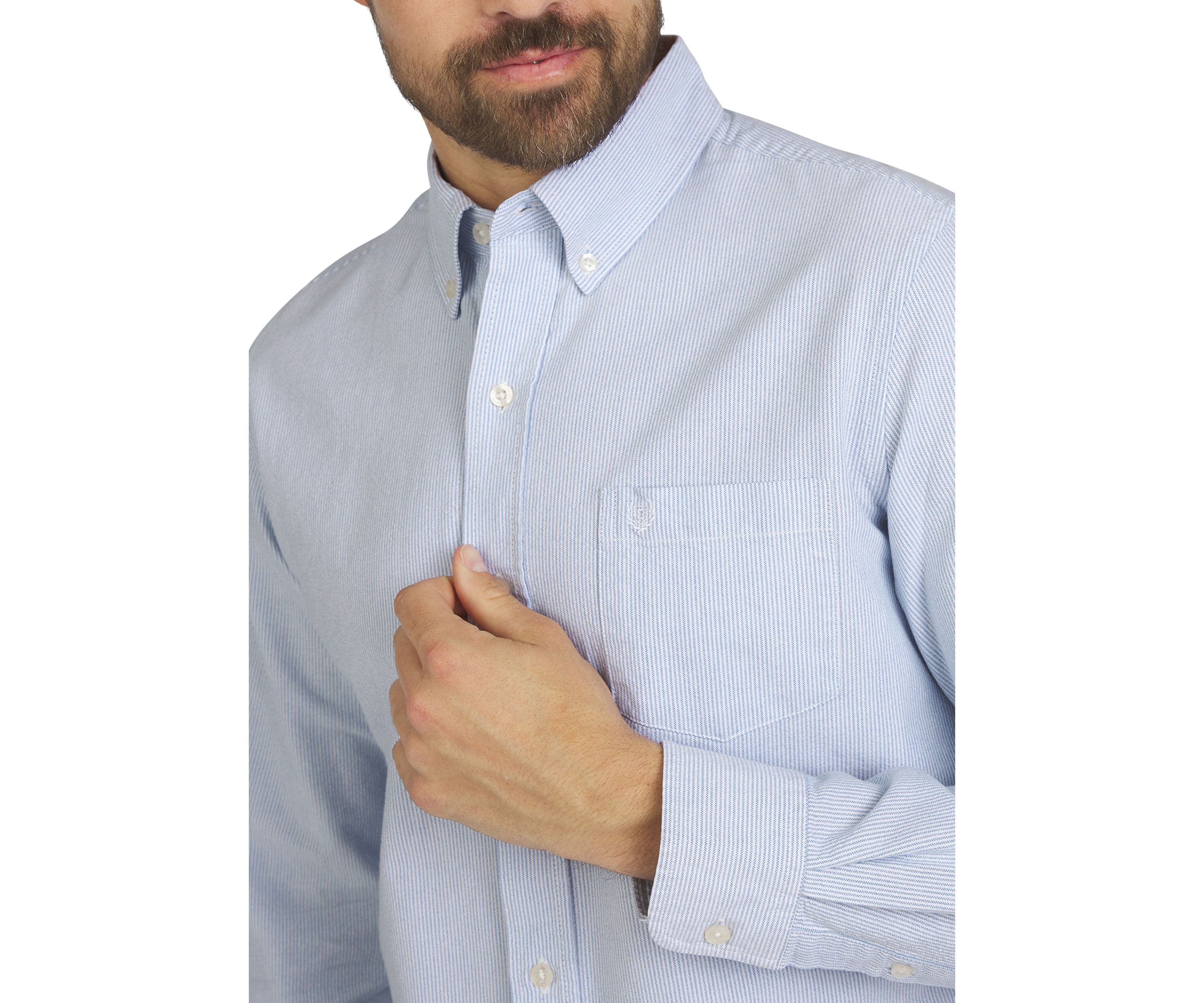 Mens Long Sleeve Oxford Shirt 