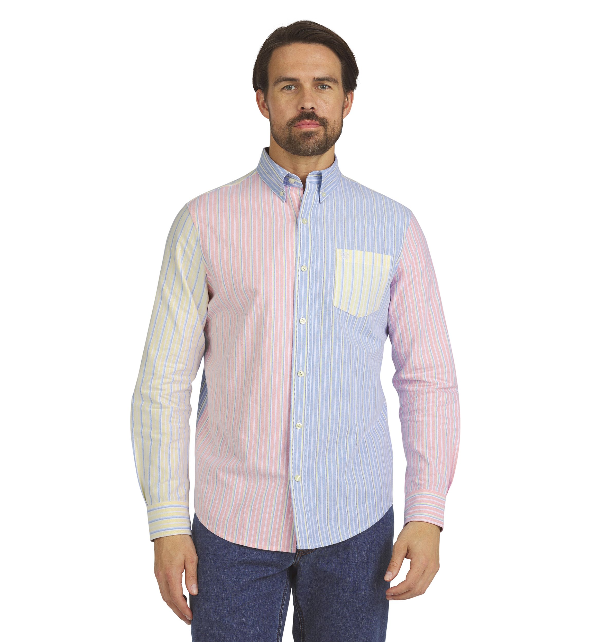Mens Long Sleeve Oxford Shirt