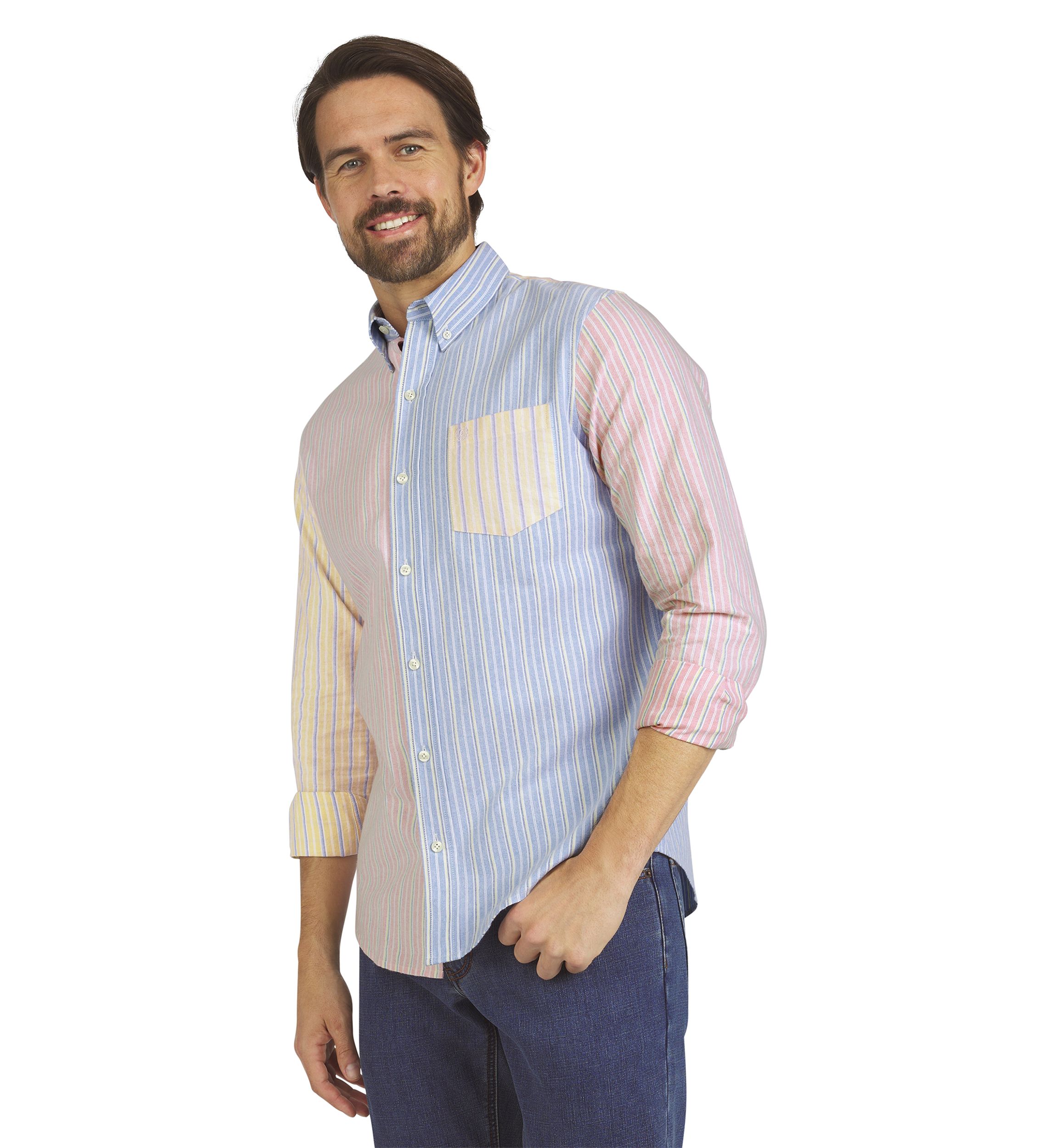 Mens Long Sleeve Oxford Shirt