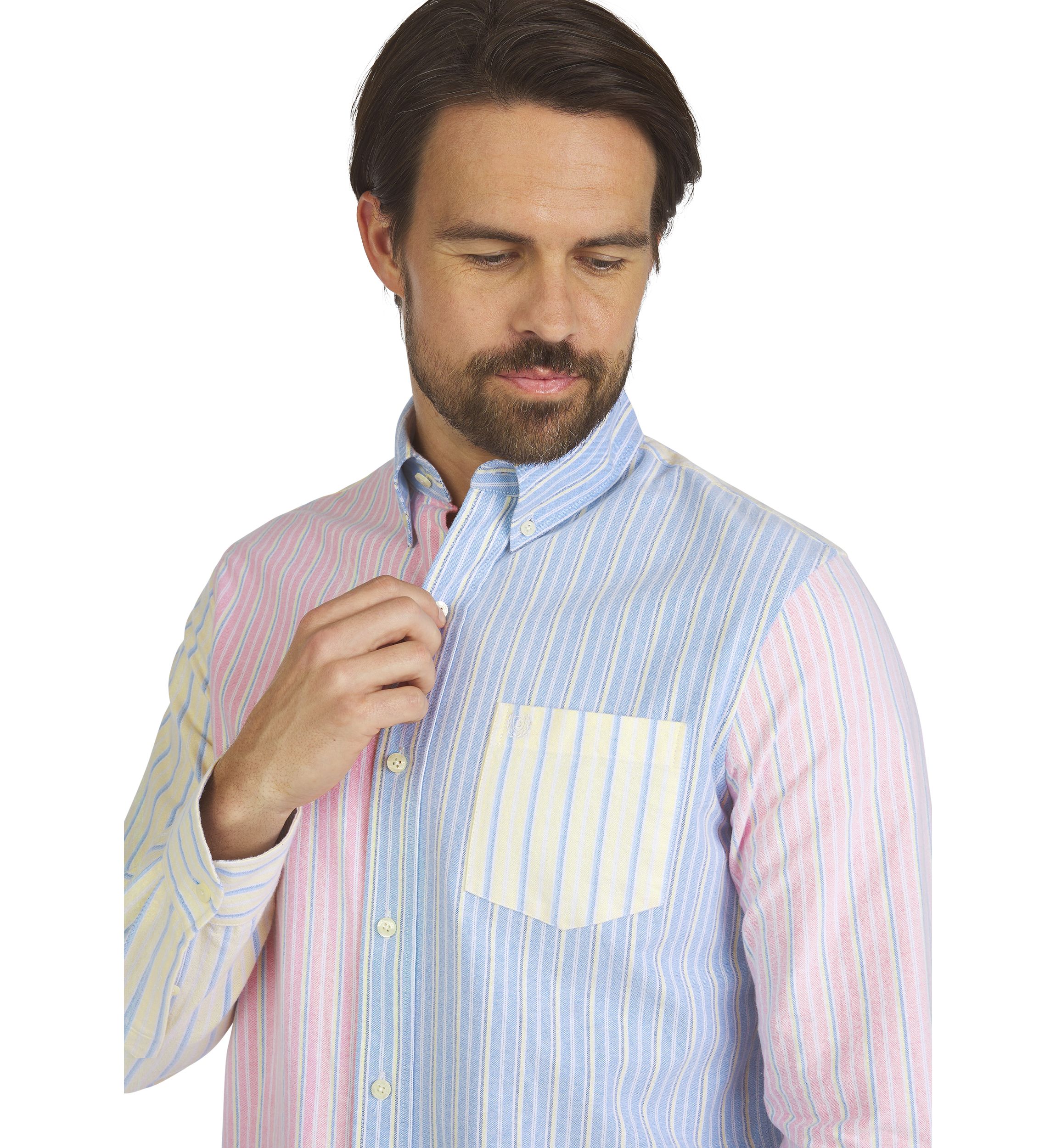 Mens Long Sleeve Oxford Shirt