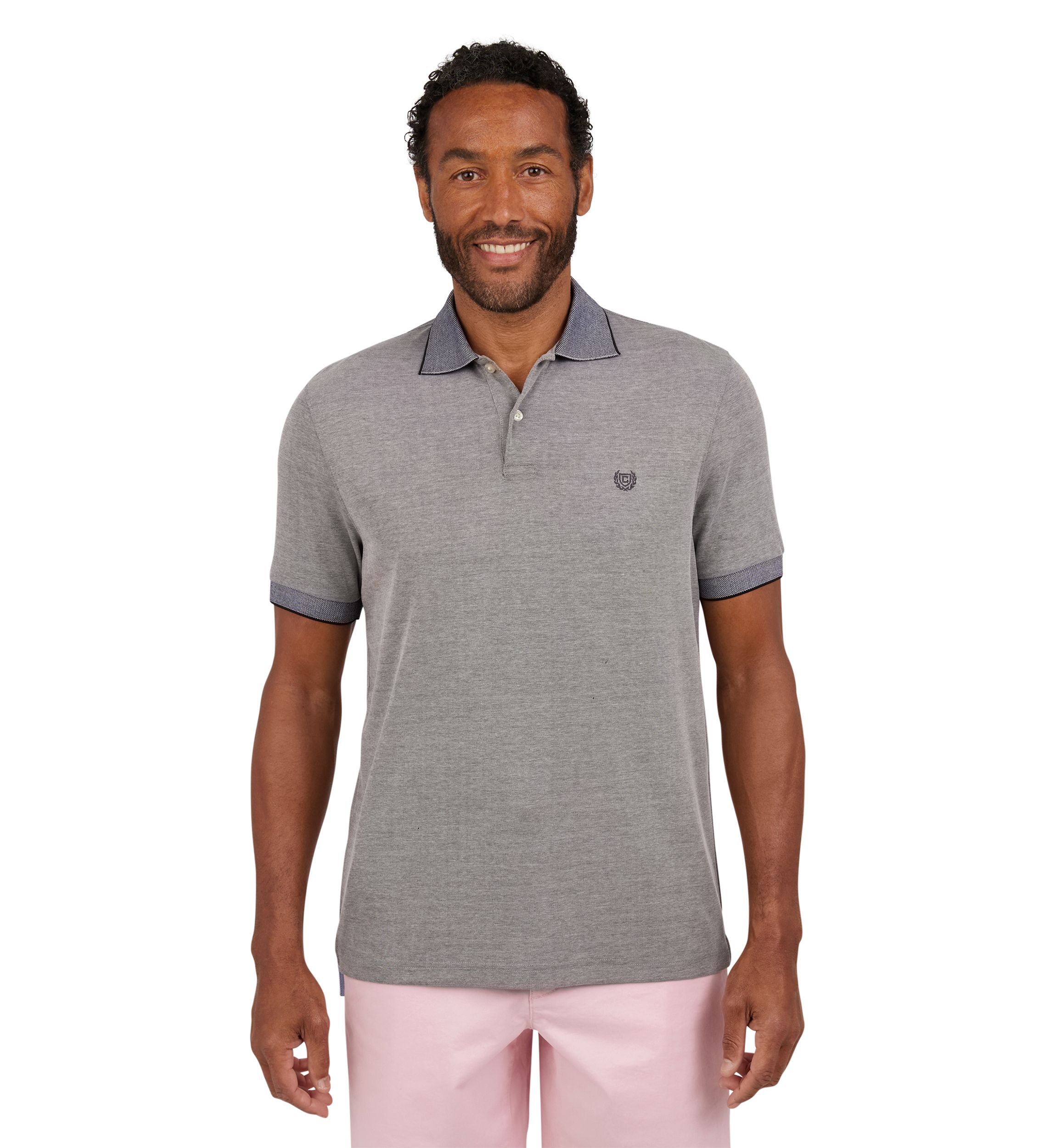 Short Sleeve Solid Birdseye Polo Shirt