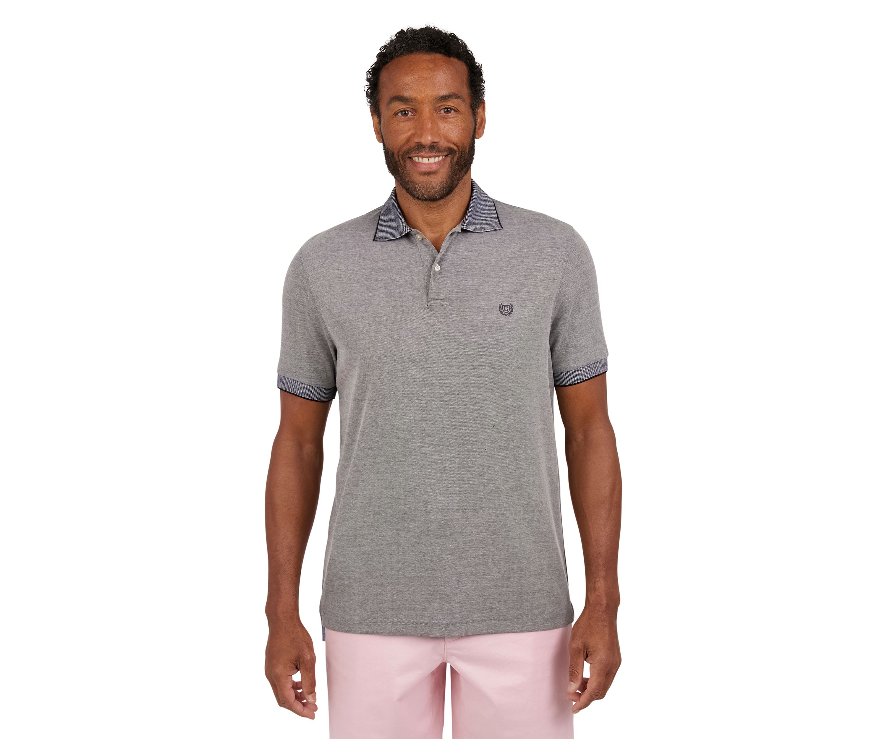 Short Sleeve Solid Birdseye Polo Shirt