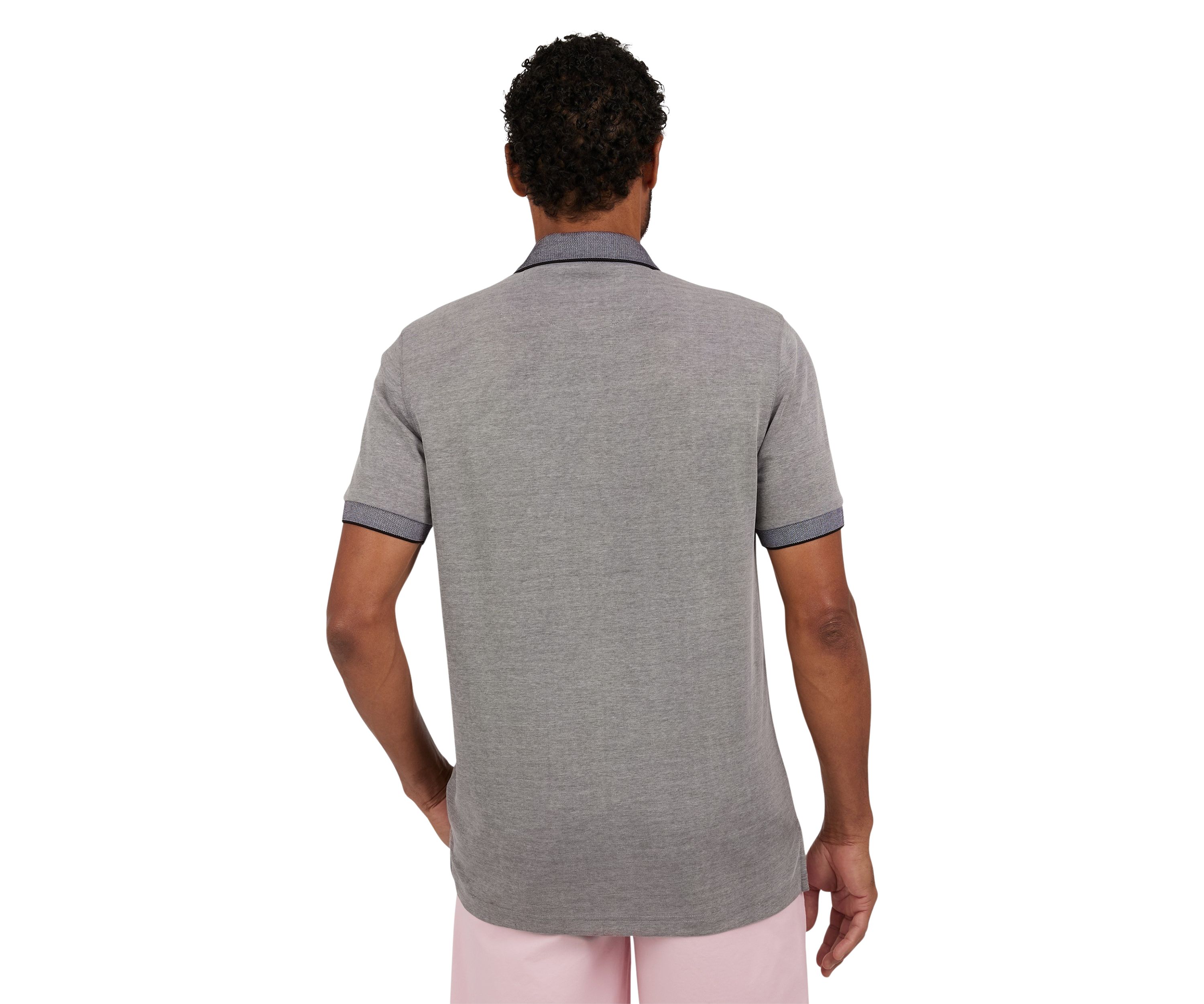 Short Sleeve Solid Birdseye Polo Shirt