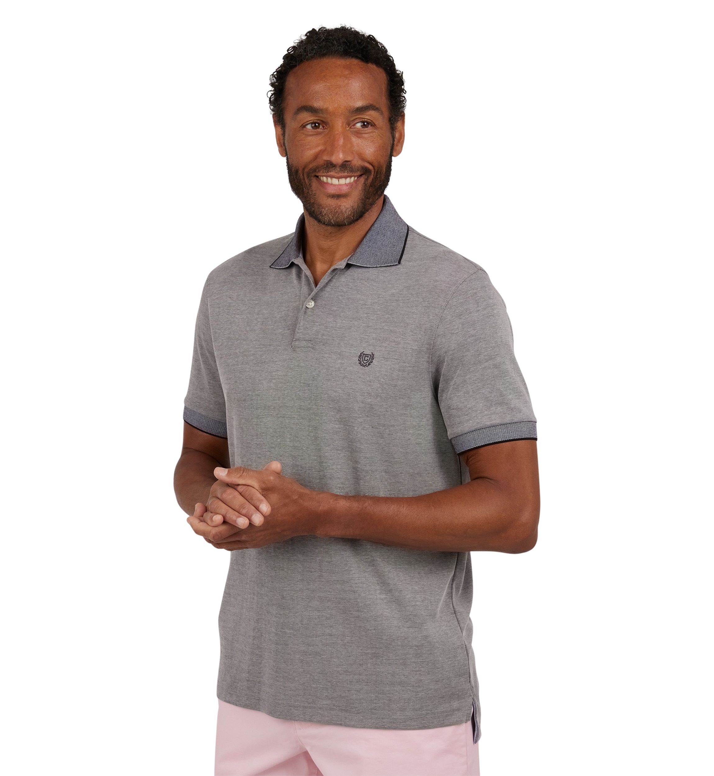 Short Sleeve Solid Birdseye Polo Shirt