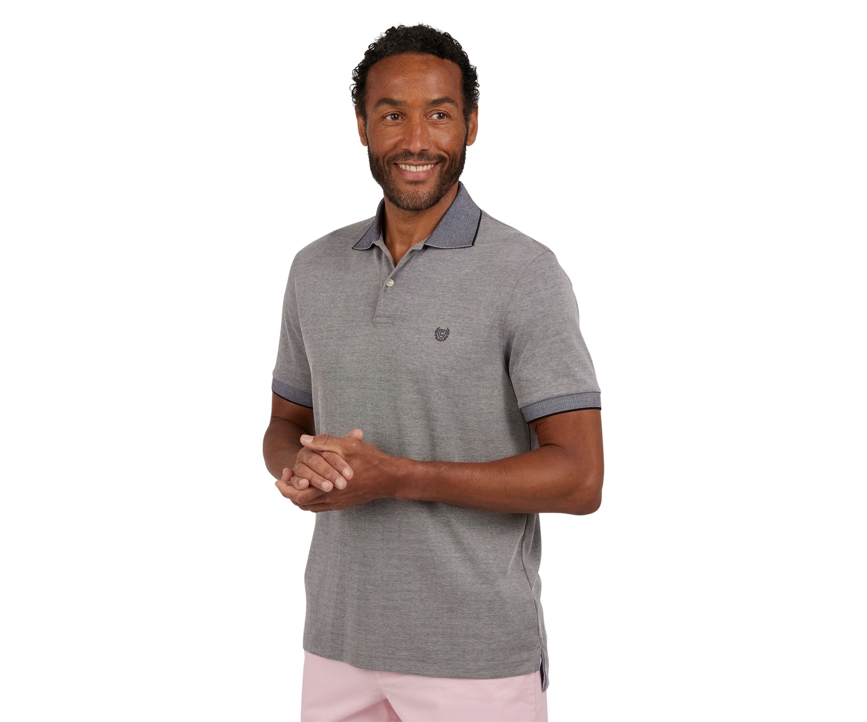 Short Sleeve Solid Birdseye Polo Shirt
