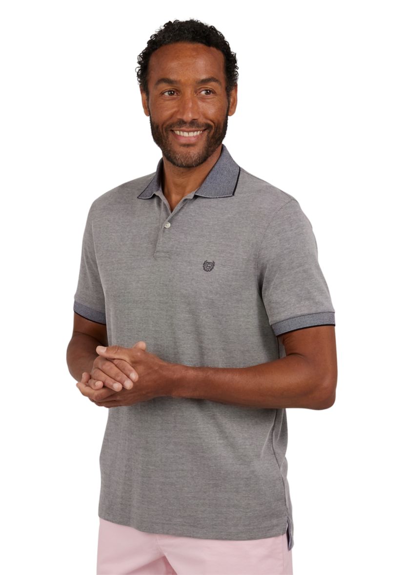Short Sleeve Solid Birdseye Polo Shirt