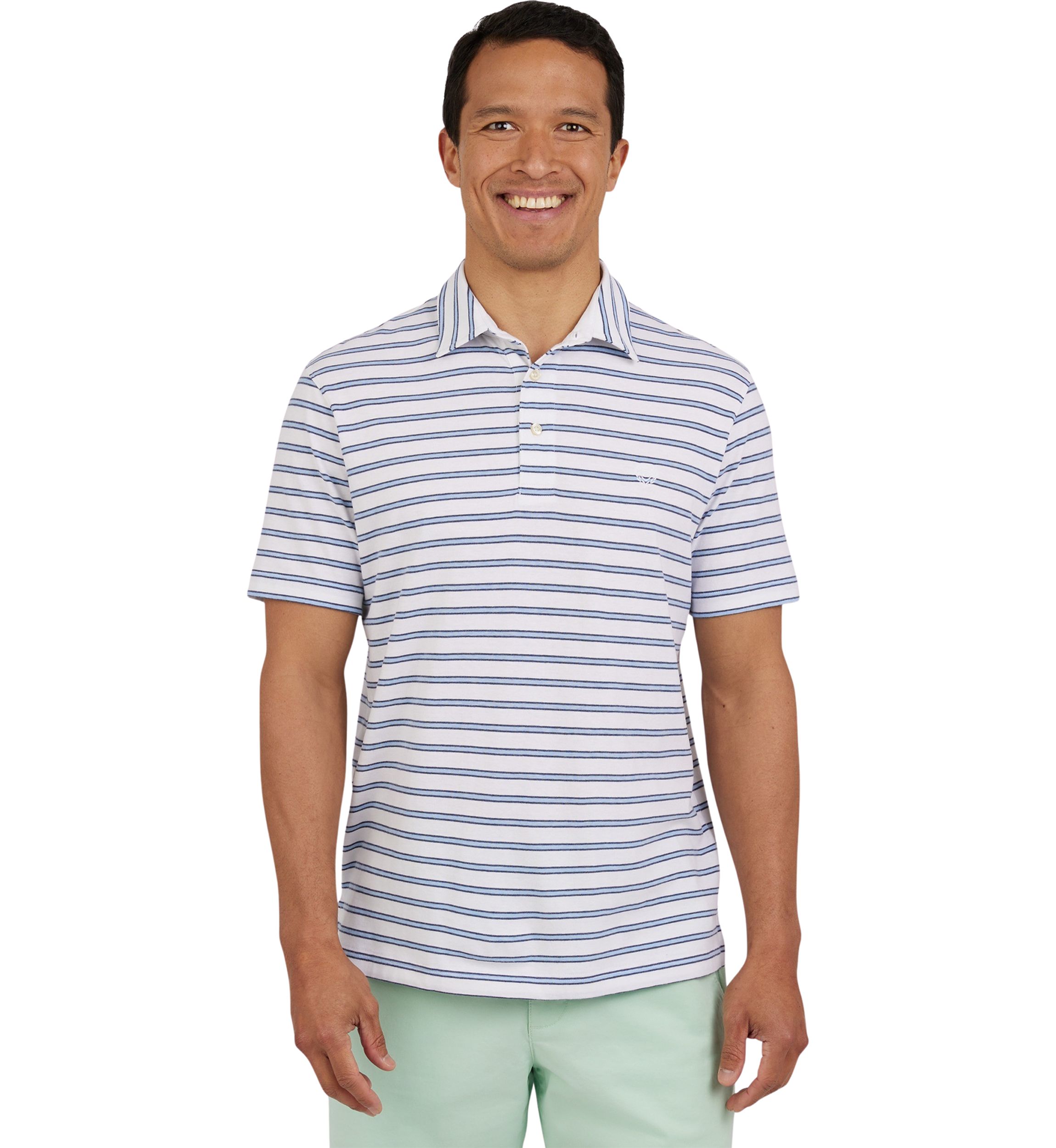 Short Sleeve Slub Pocket Polo Shirt 