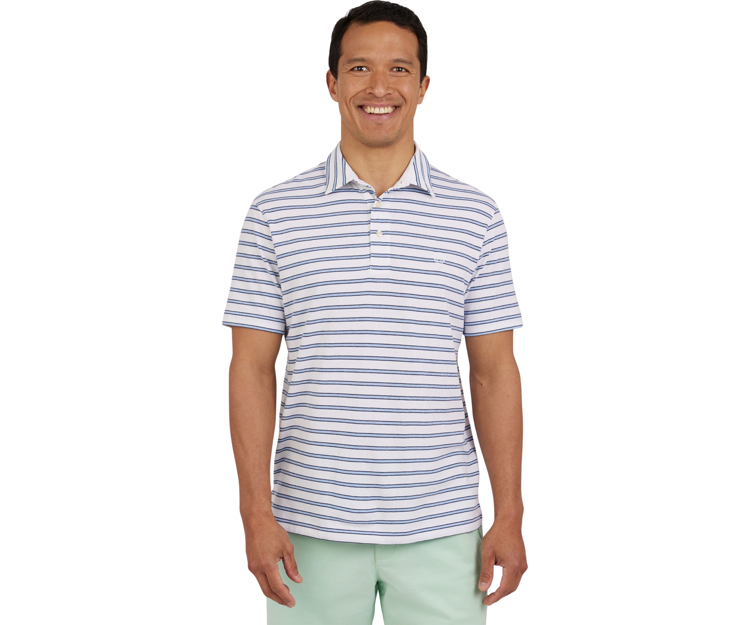 Short Sleeve Slub Pocket Polo Shirt 