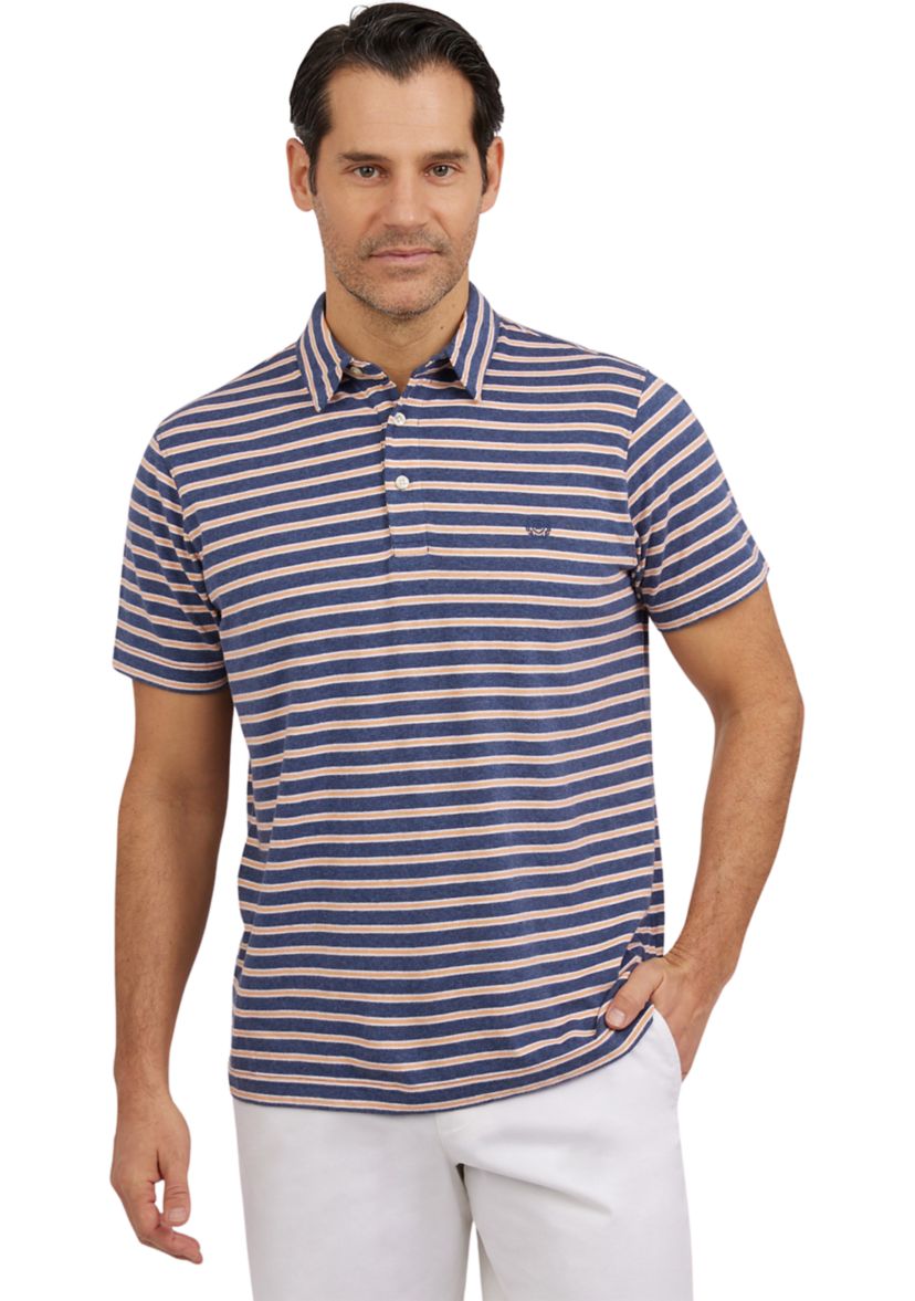 Short Sleeve Slub Pocket Polo Shirt 