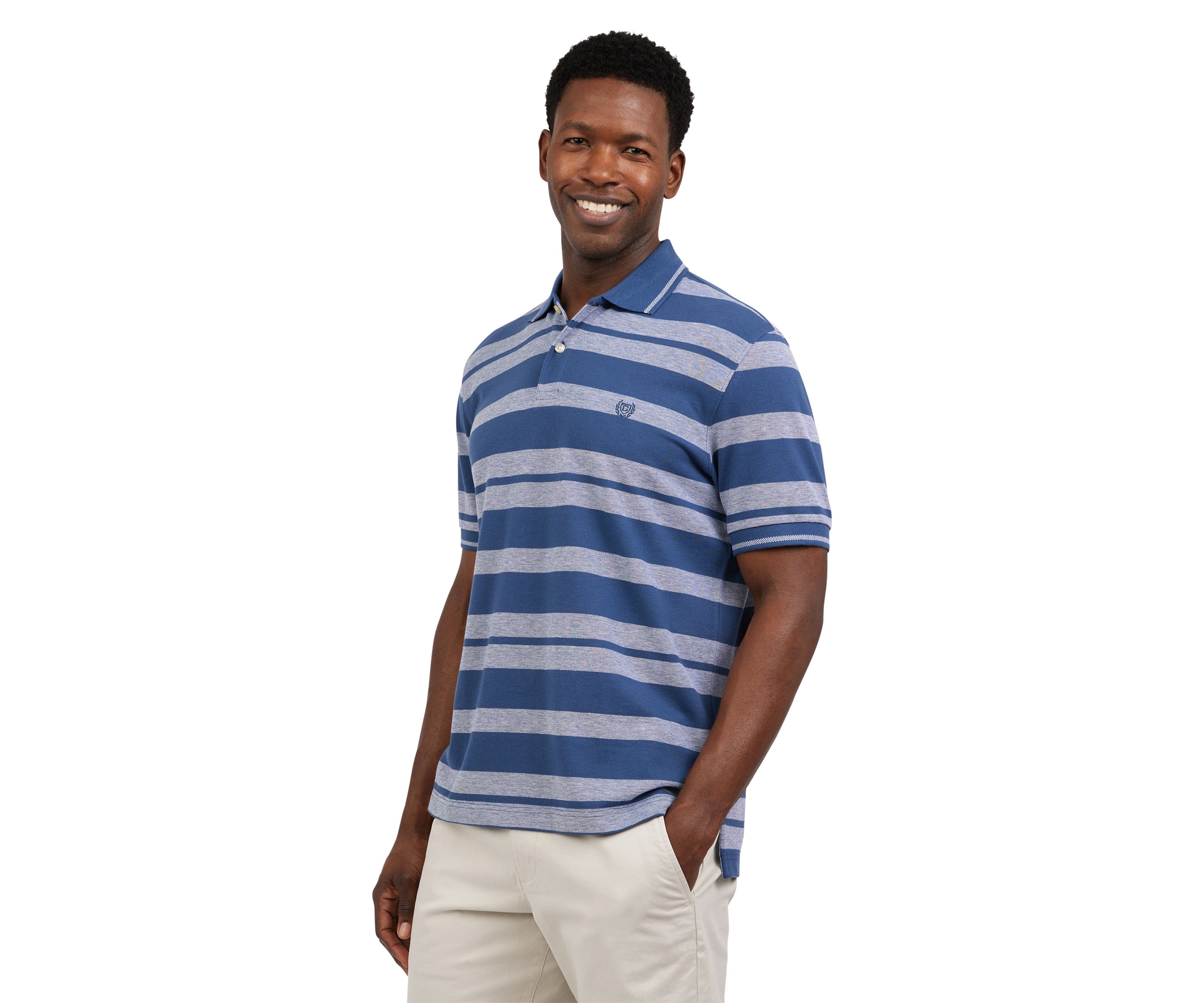 Stripe Birdseye Polo Shirt