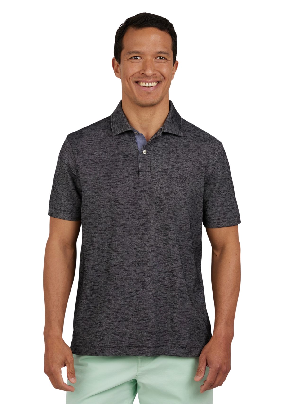 Short Sleeve Slub Polo Shirt 