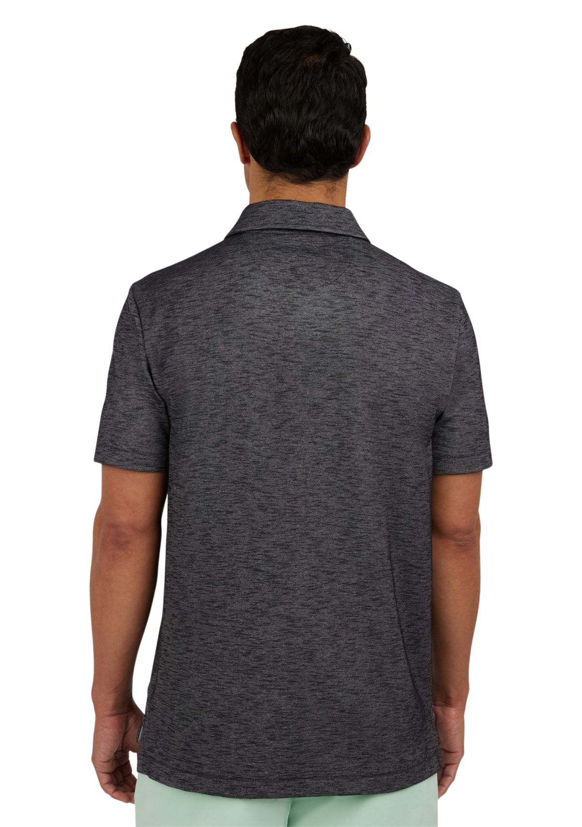 Short Sleeve Slub Polo Shirt 
