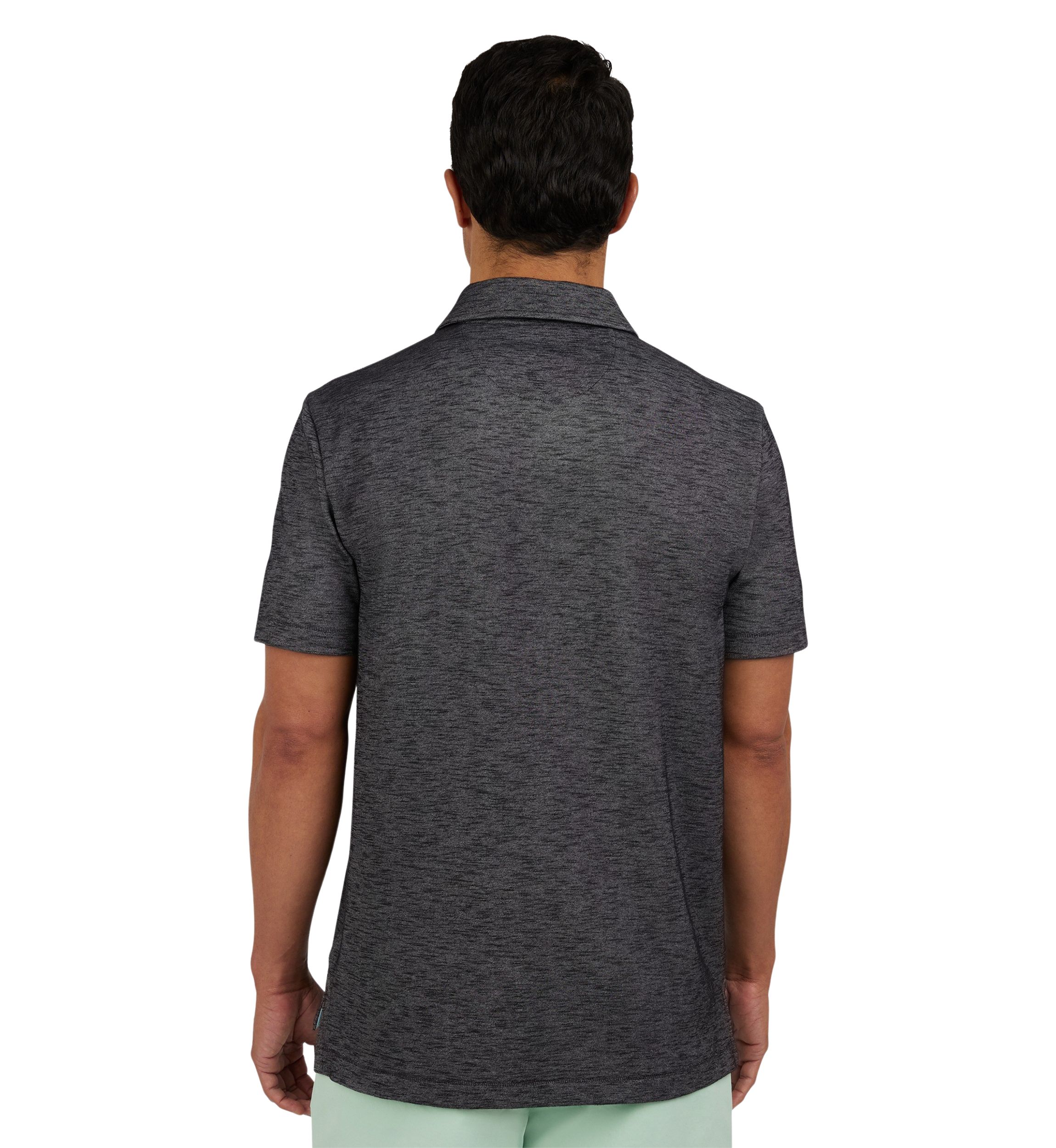 Short Sleeve Slub Polo Shirt 