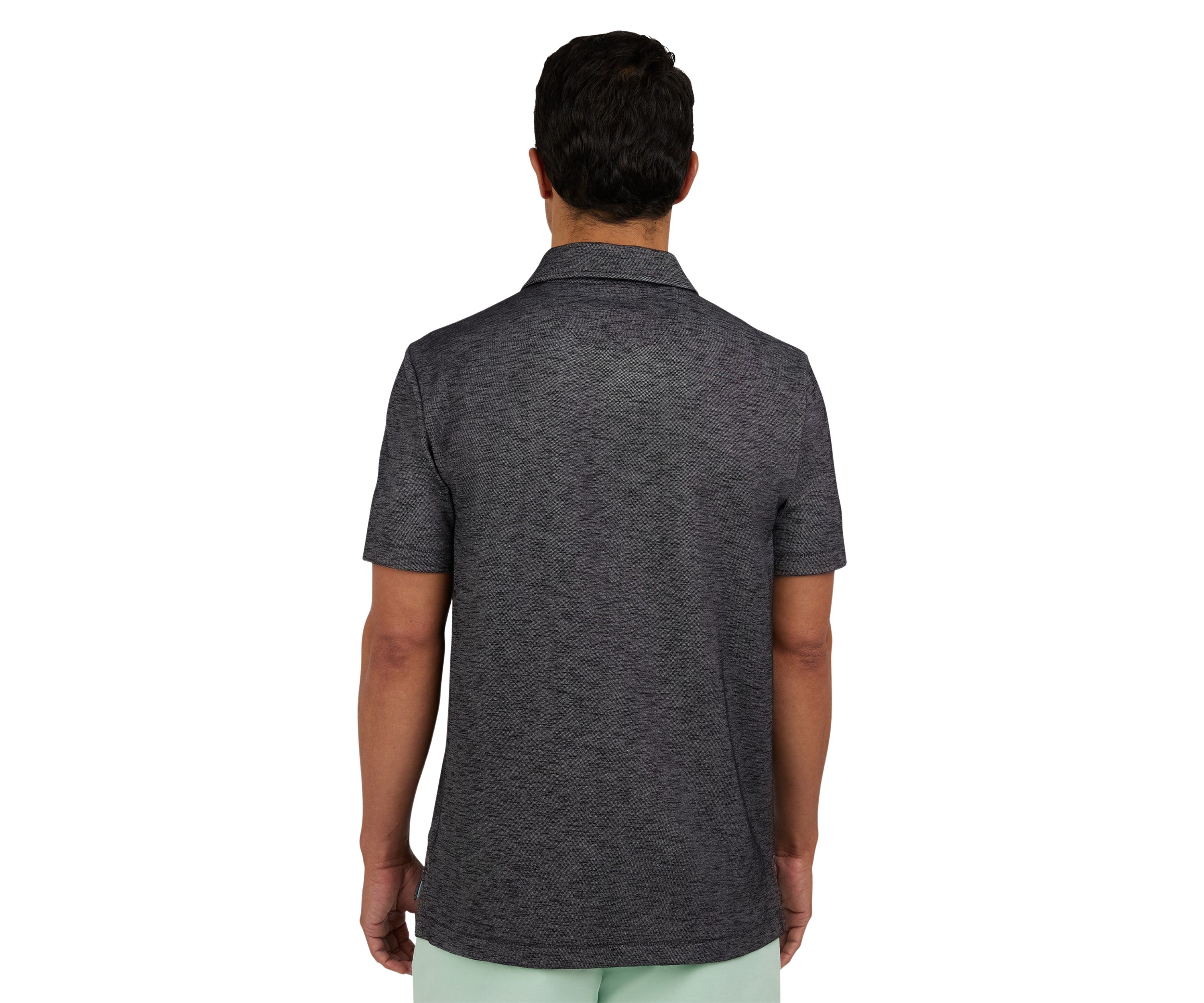 Short Sleeve Slub Polo Shirt 