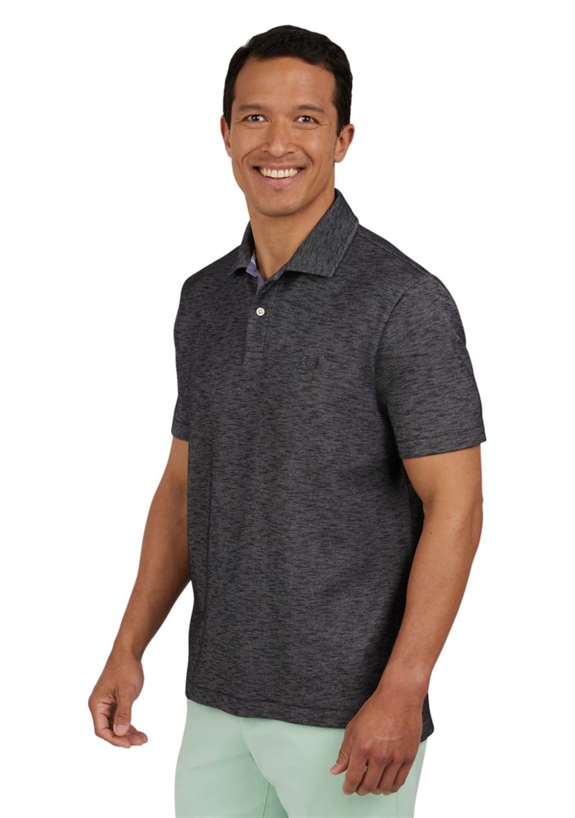 Short Sleeve Slub Polo Shirt 