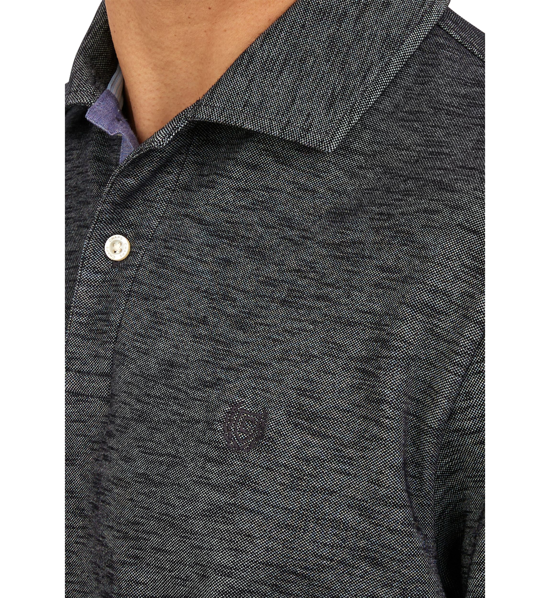 Short Sleeve Slub Polo Shirt 