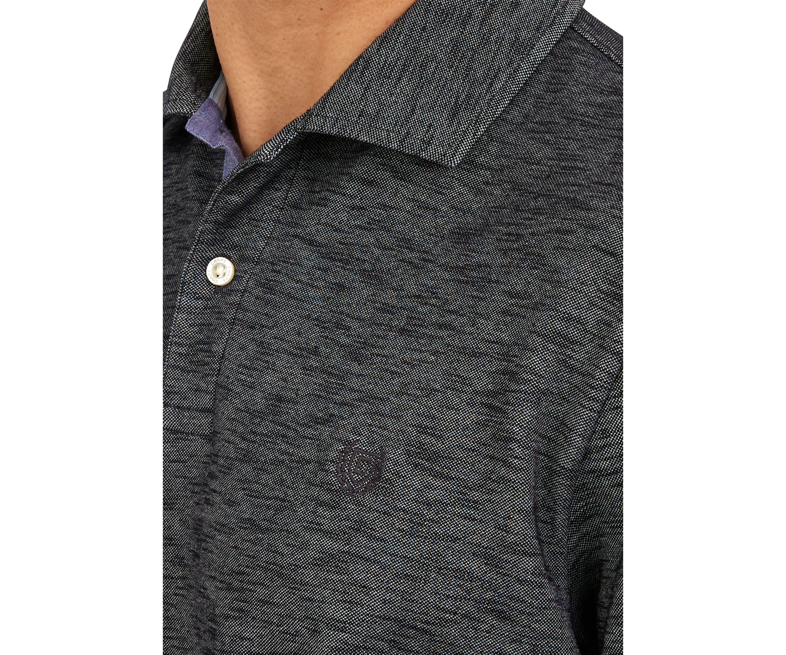 Short Sleeve Slub Polo Shirt 