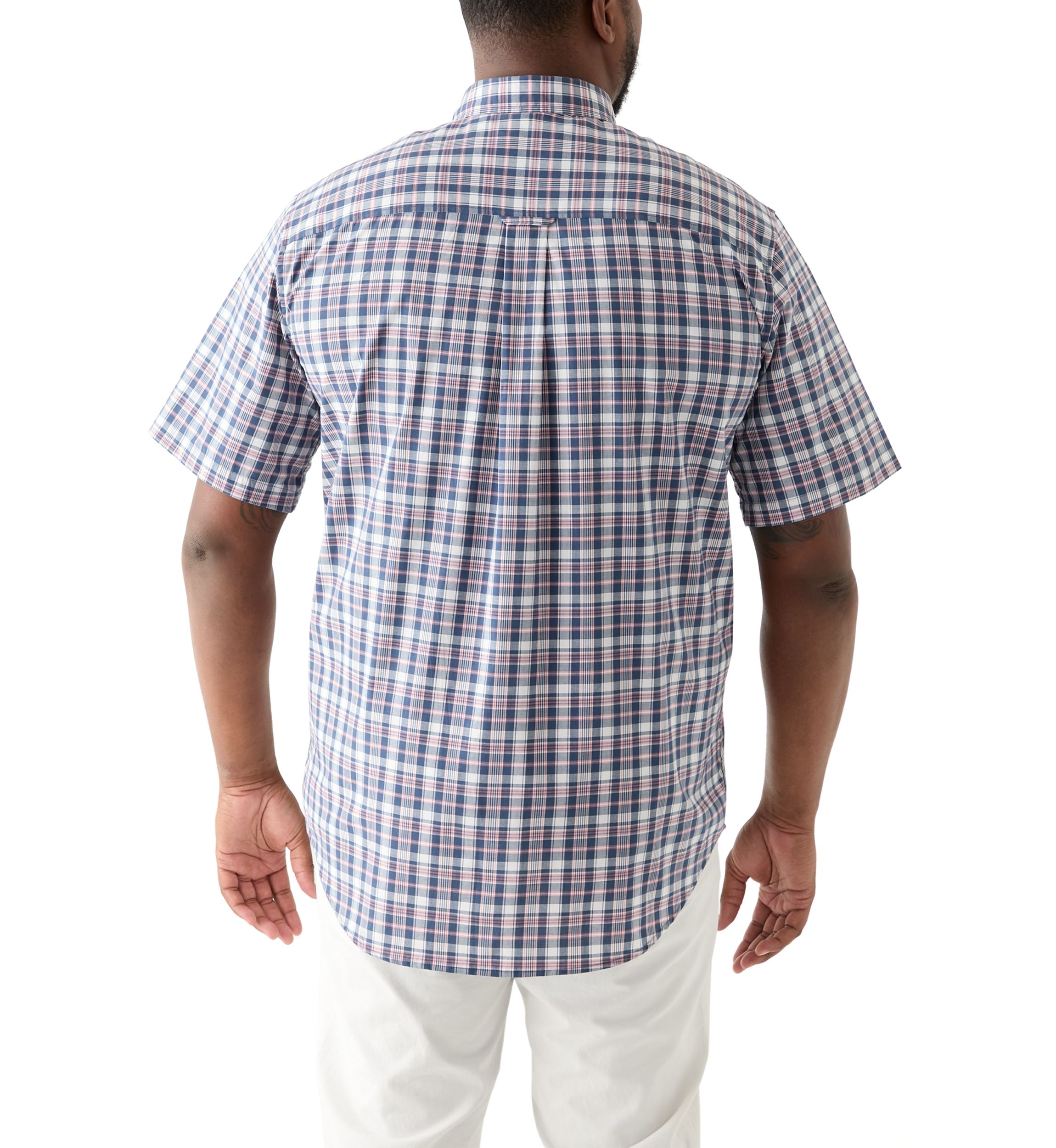 Big & Tall Short Sleeve Easy Woven Shirt