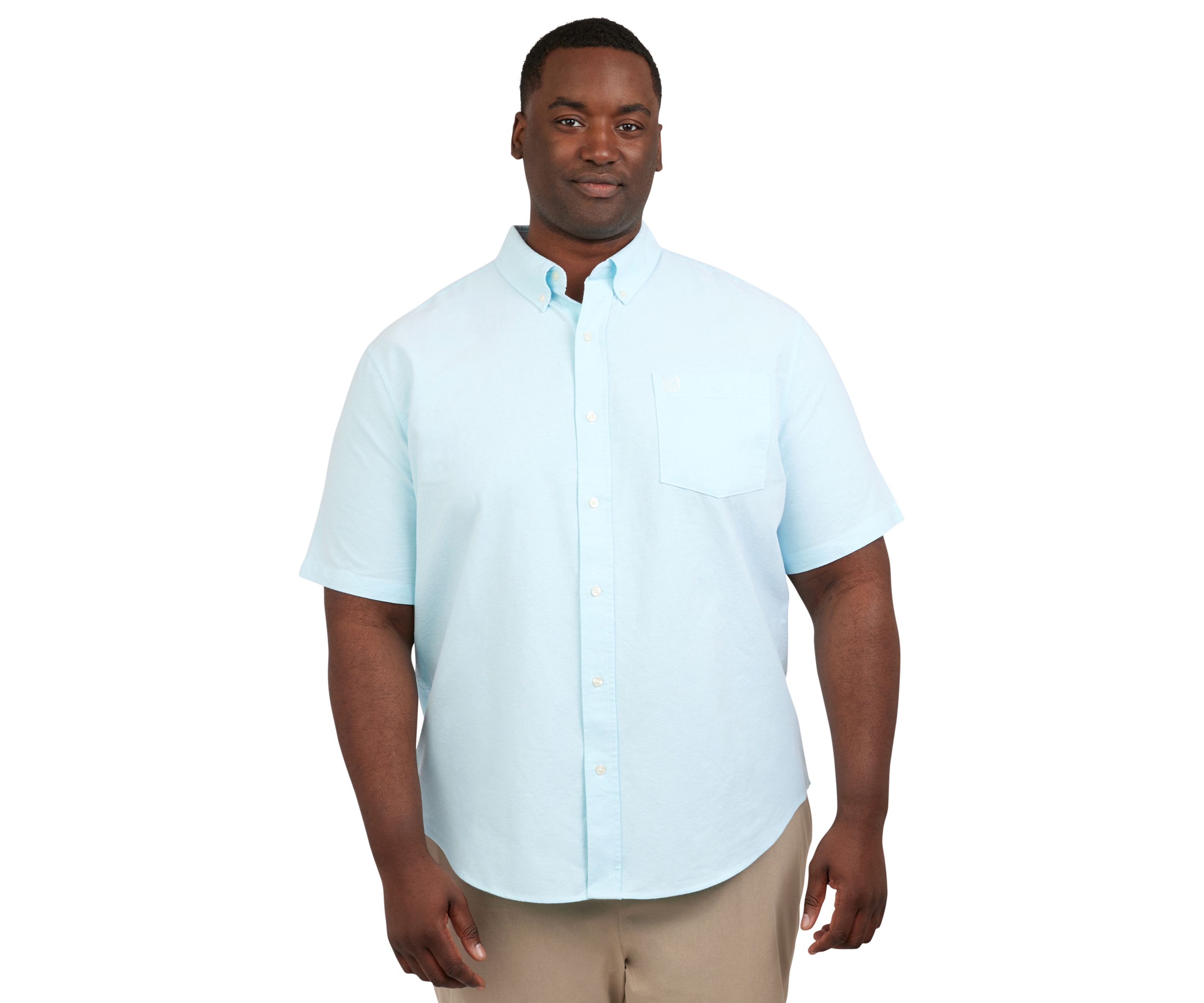 Big & Tall Short Sleeve Oxford Woven Shirt