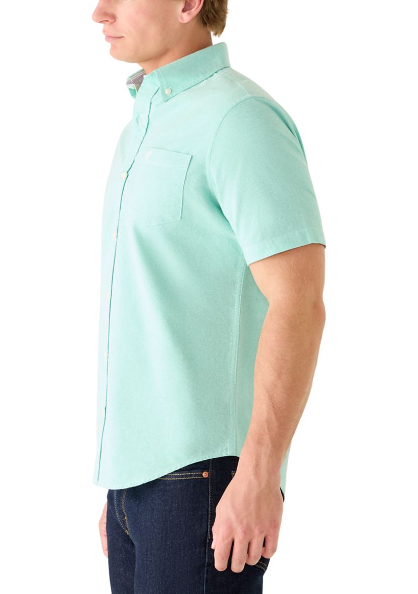 chaps short sleeve dress shirts Men's Chaps Short Sleeve Button-Down Shirt